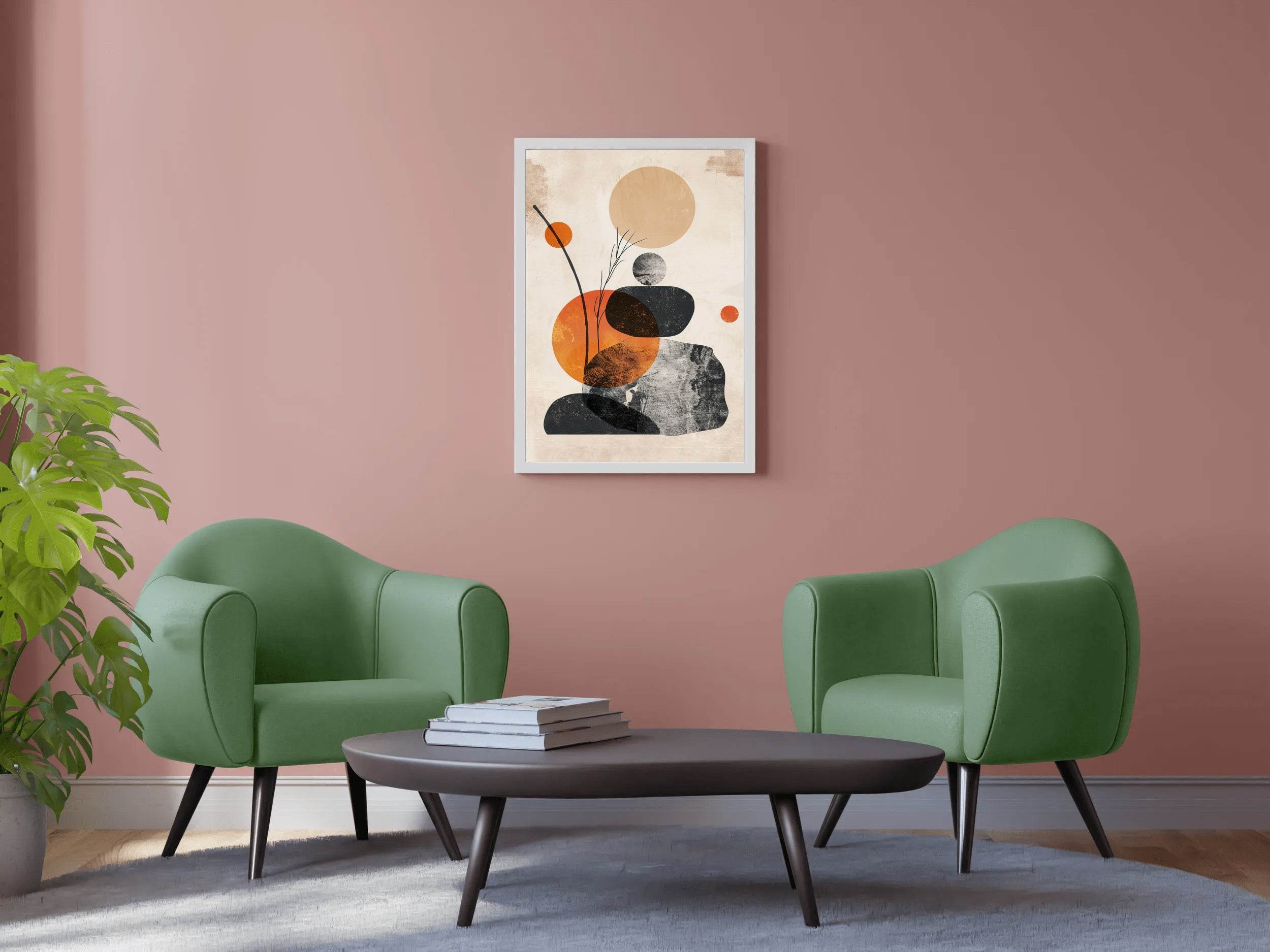Boho Shapes Abstract Wall Art - beink online art store