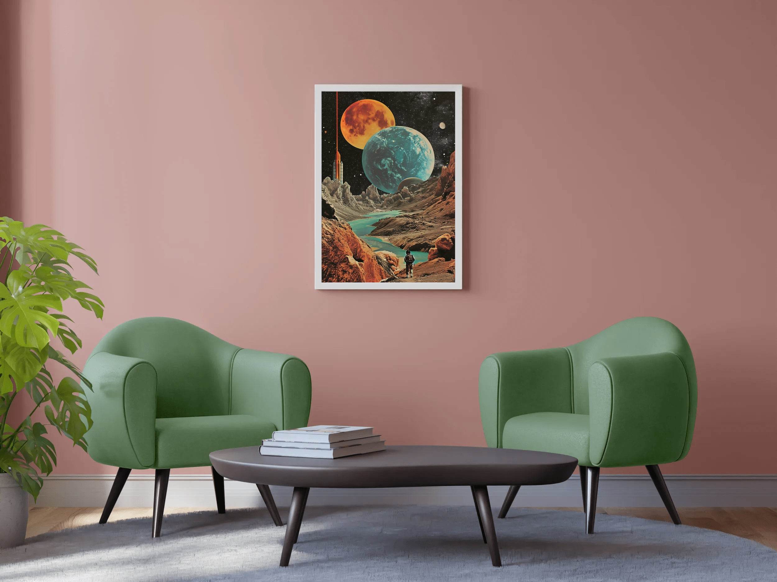 view Of The Planets In Space Wall Art - beink online art store