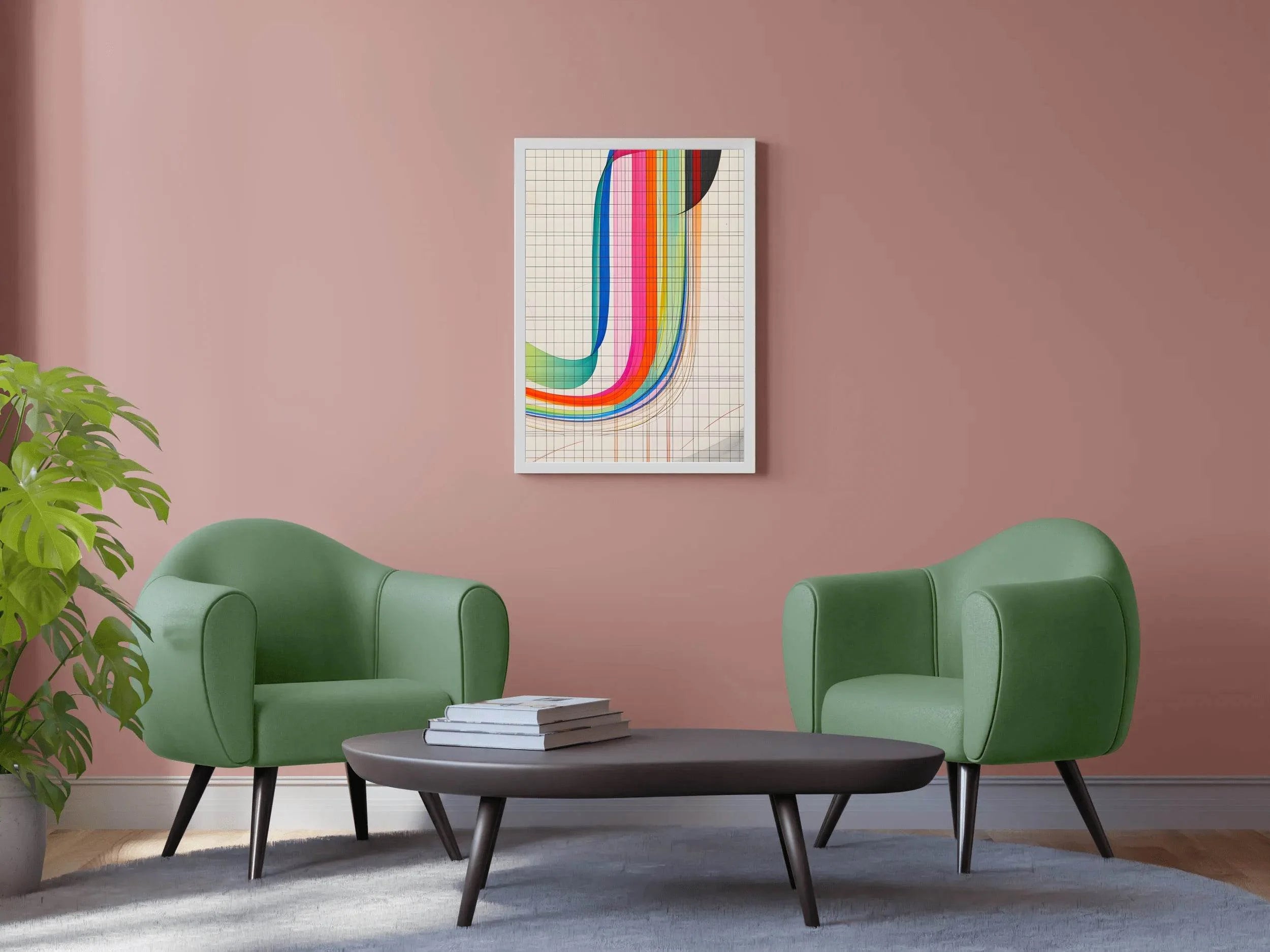 Rainbow Currents Digital Art - beink online art store