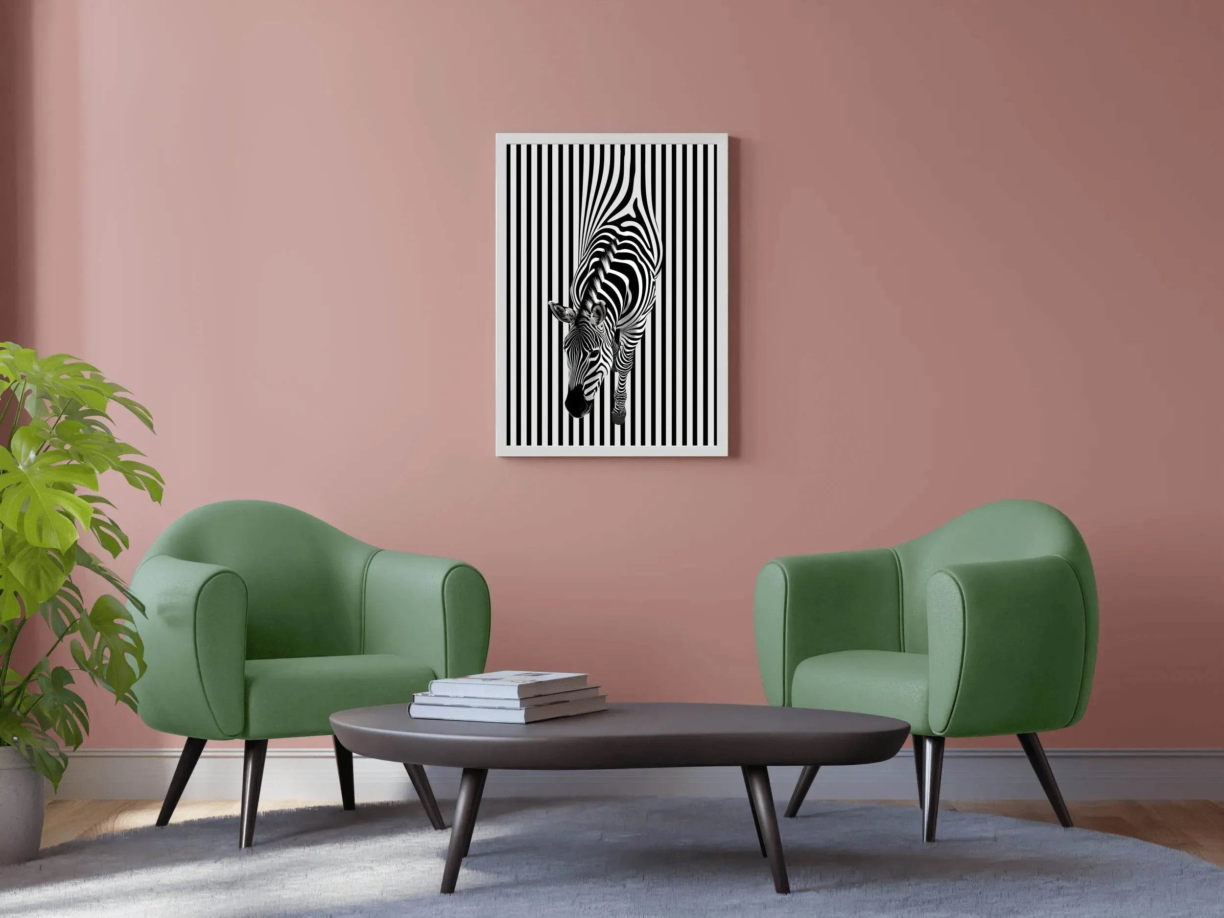 Zebra 3D Painting Wallpaper - beink online art store