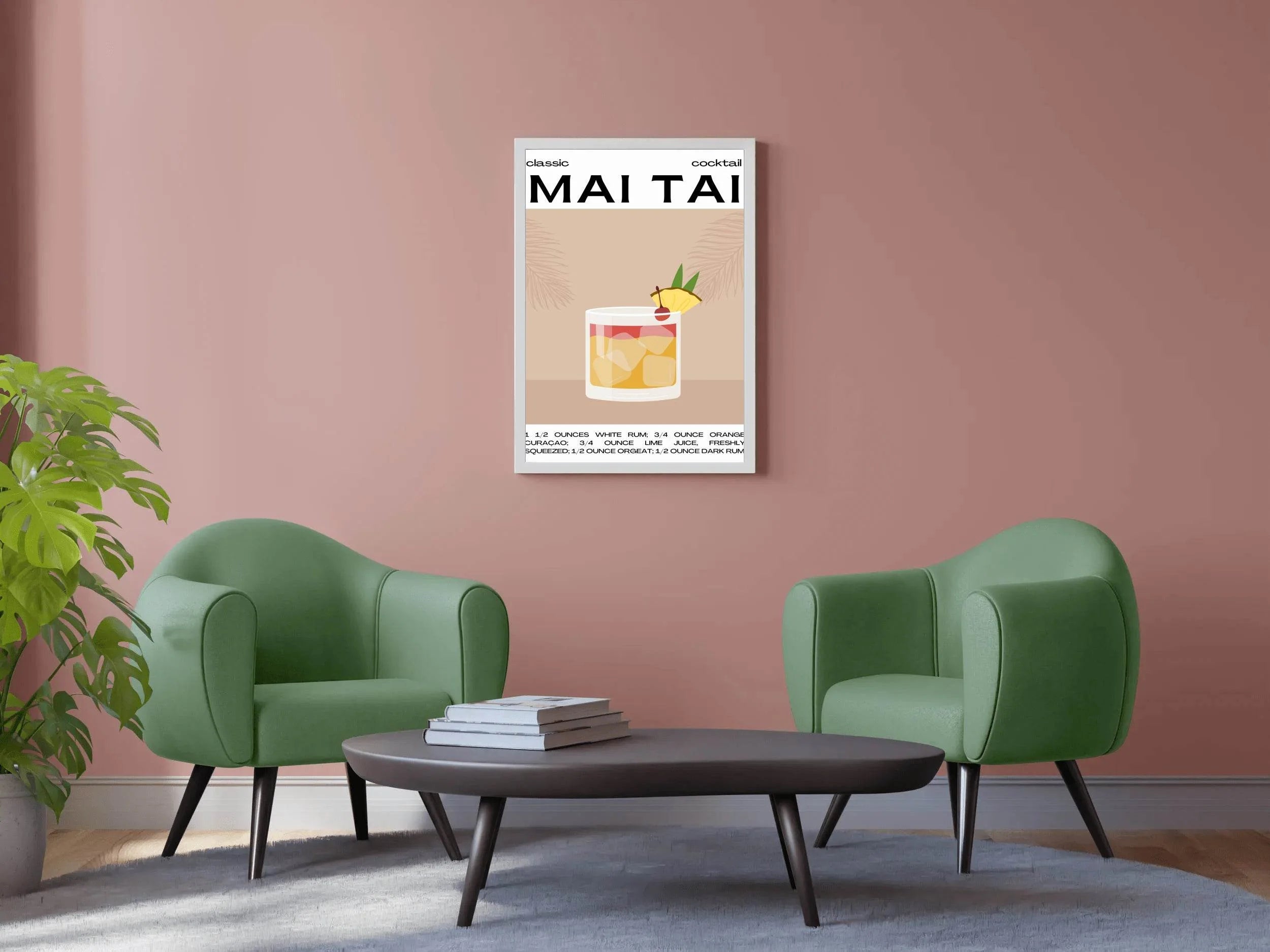 Mai Tai Cocktail Wall Art - beink online art store
