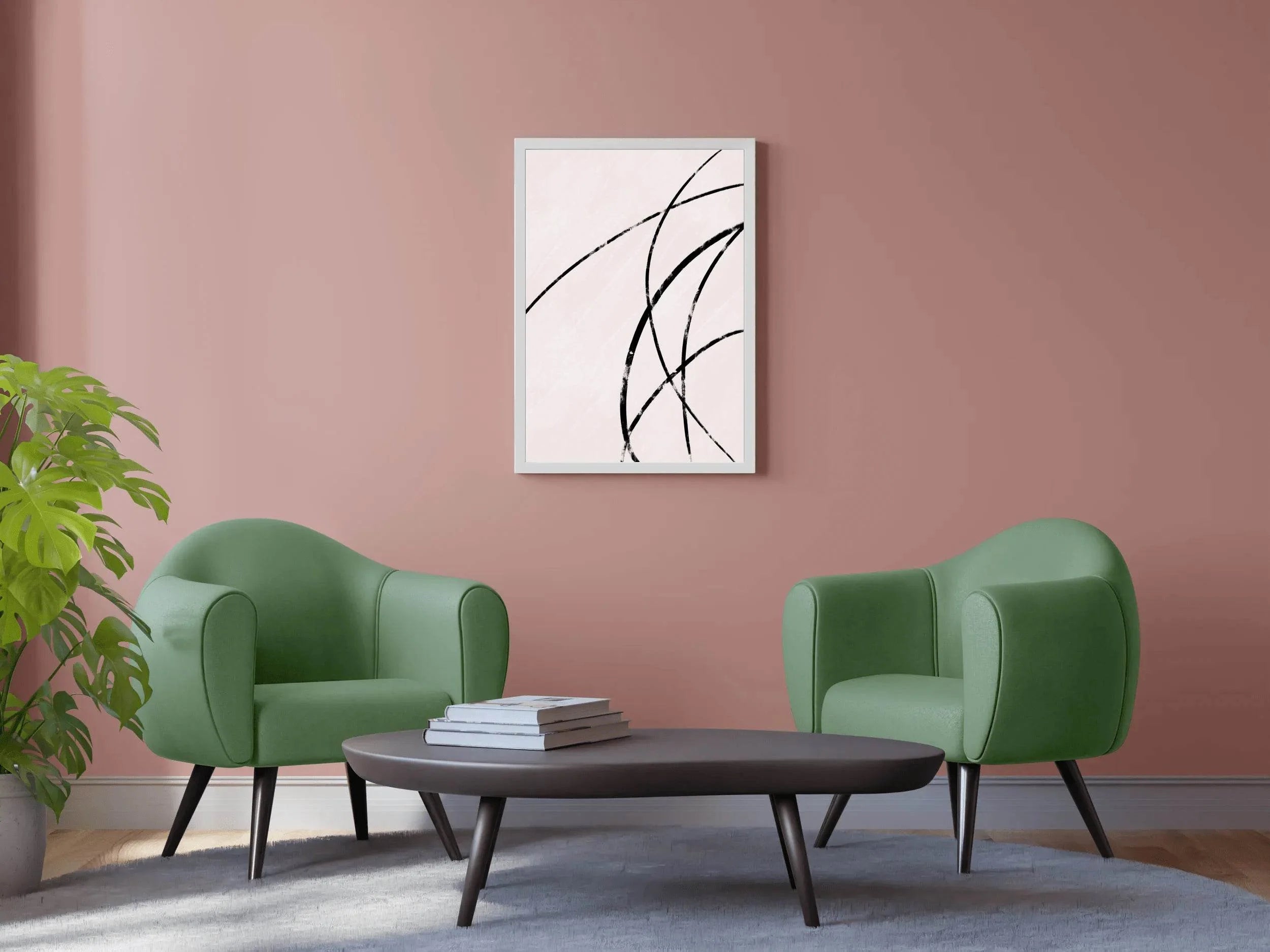 Black Abstract Patterns Wall Art - beink online art store