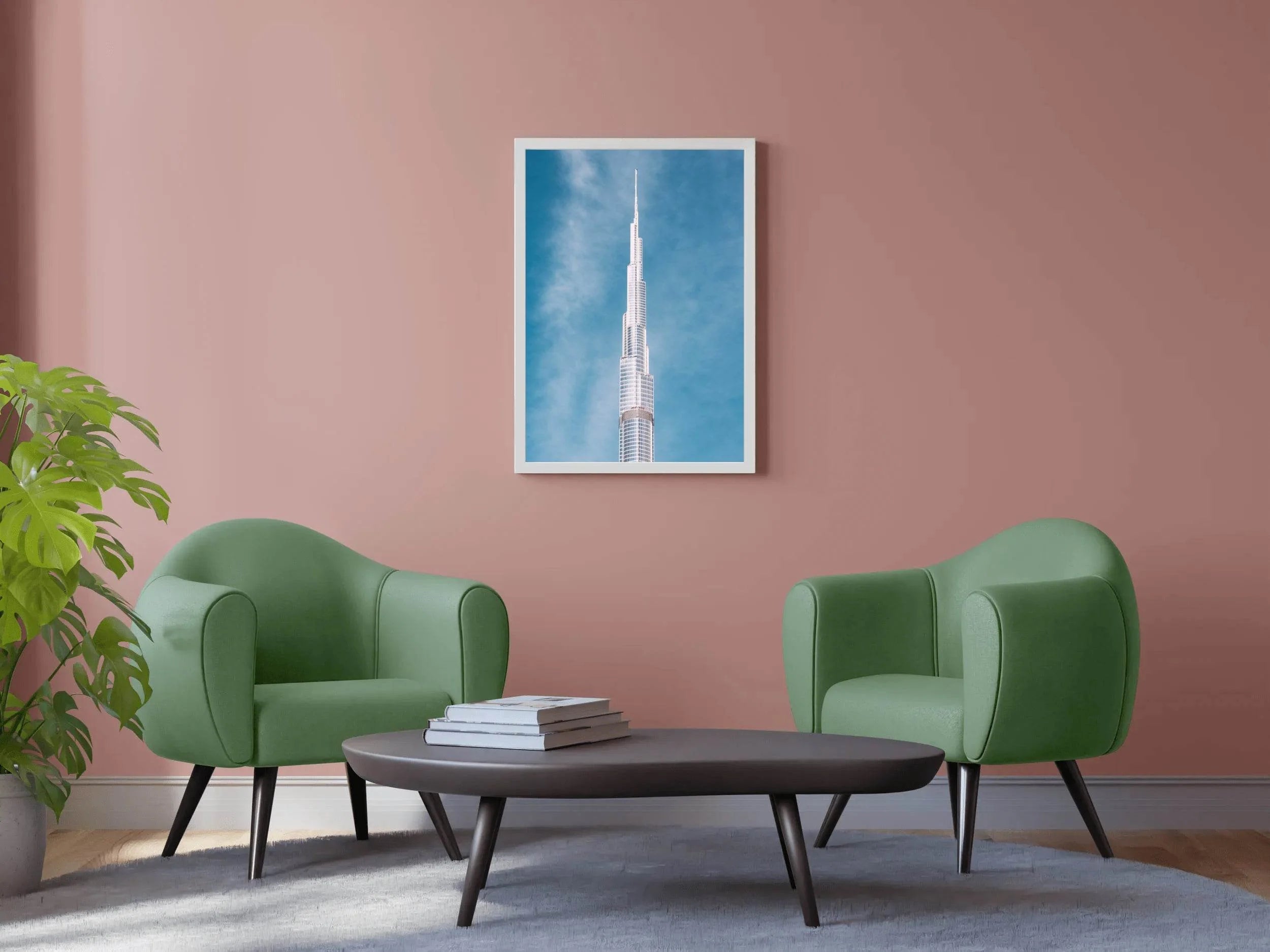 Blue Skies at the Burj Wall Art - beink online art store