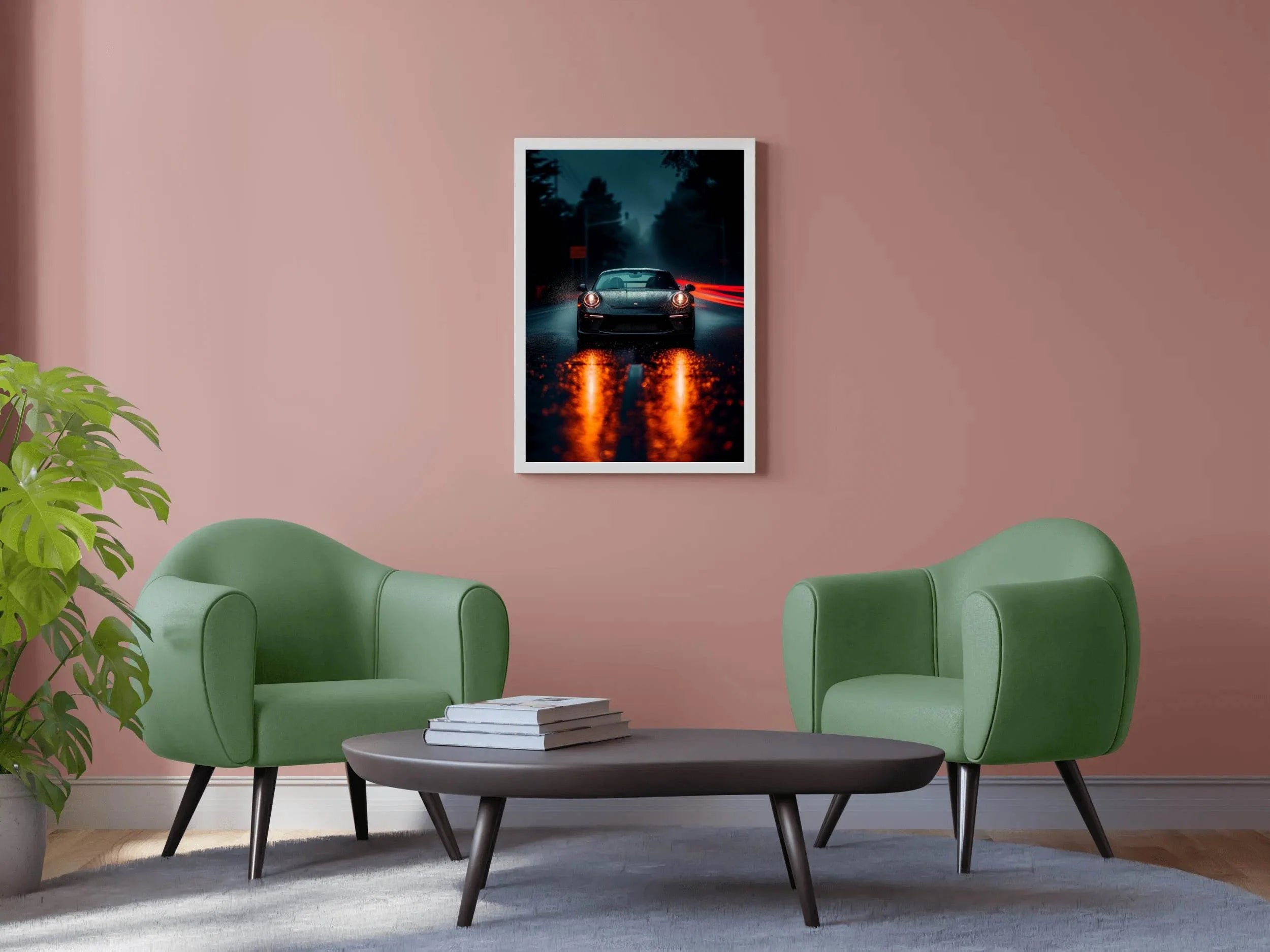 Dark Green Porsche 911 RS Wall Art - beink online art store