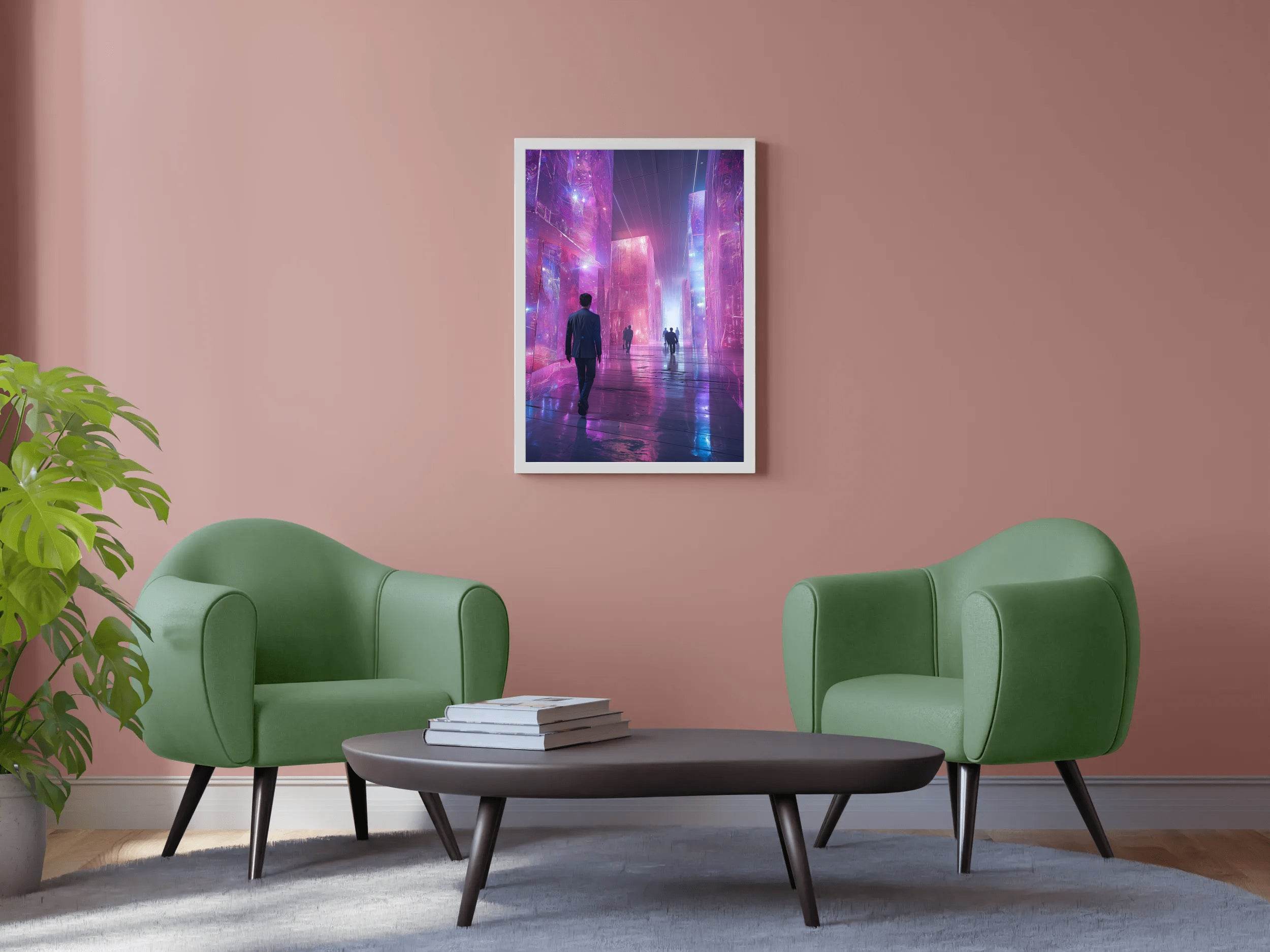 Cyberpunk Cityscape Wall Art - beink online art store