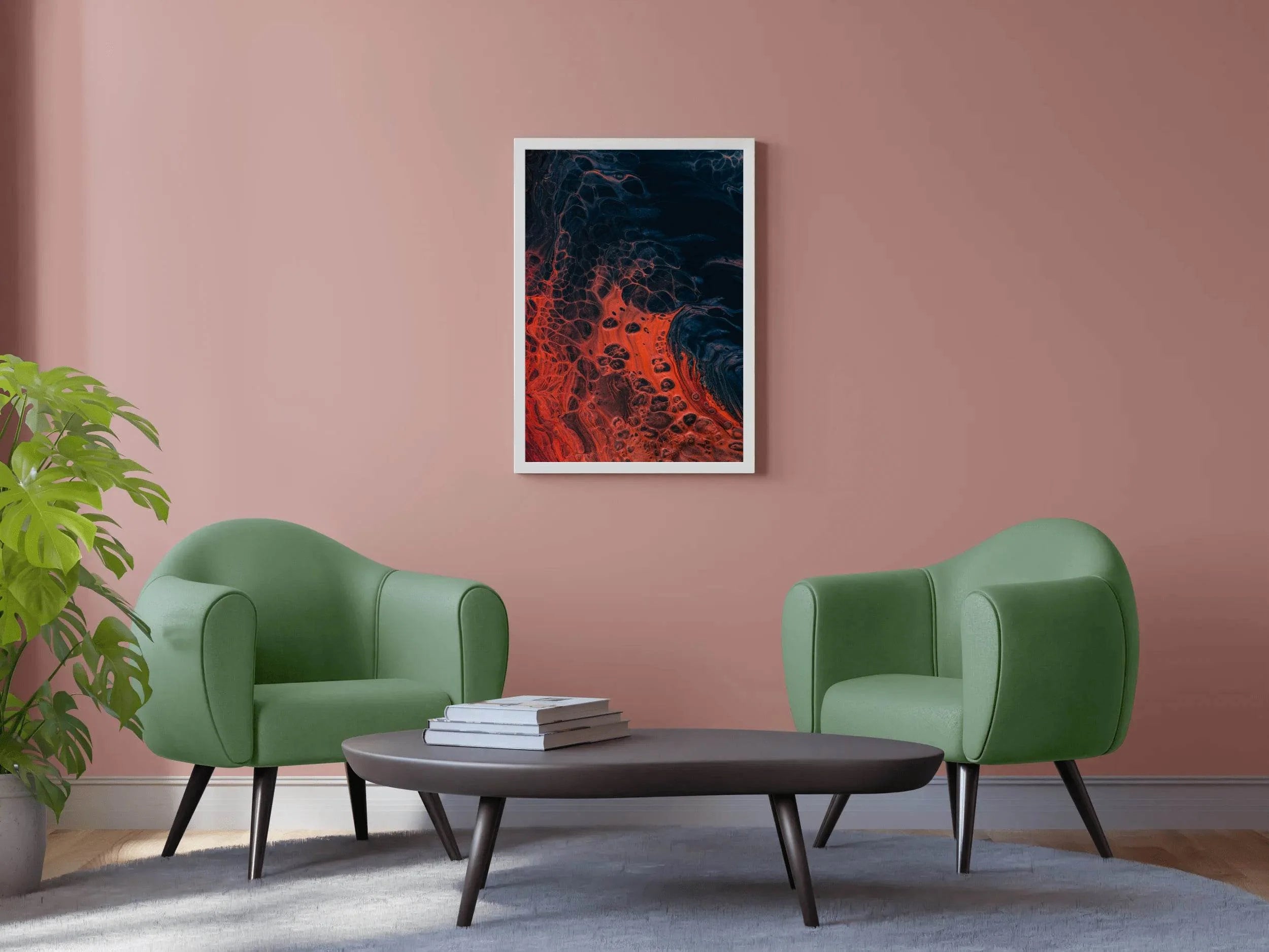 Fire burning Abstract Wall Art - beink online art store