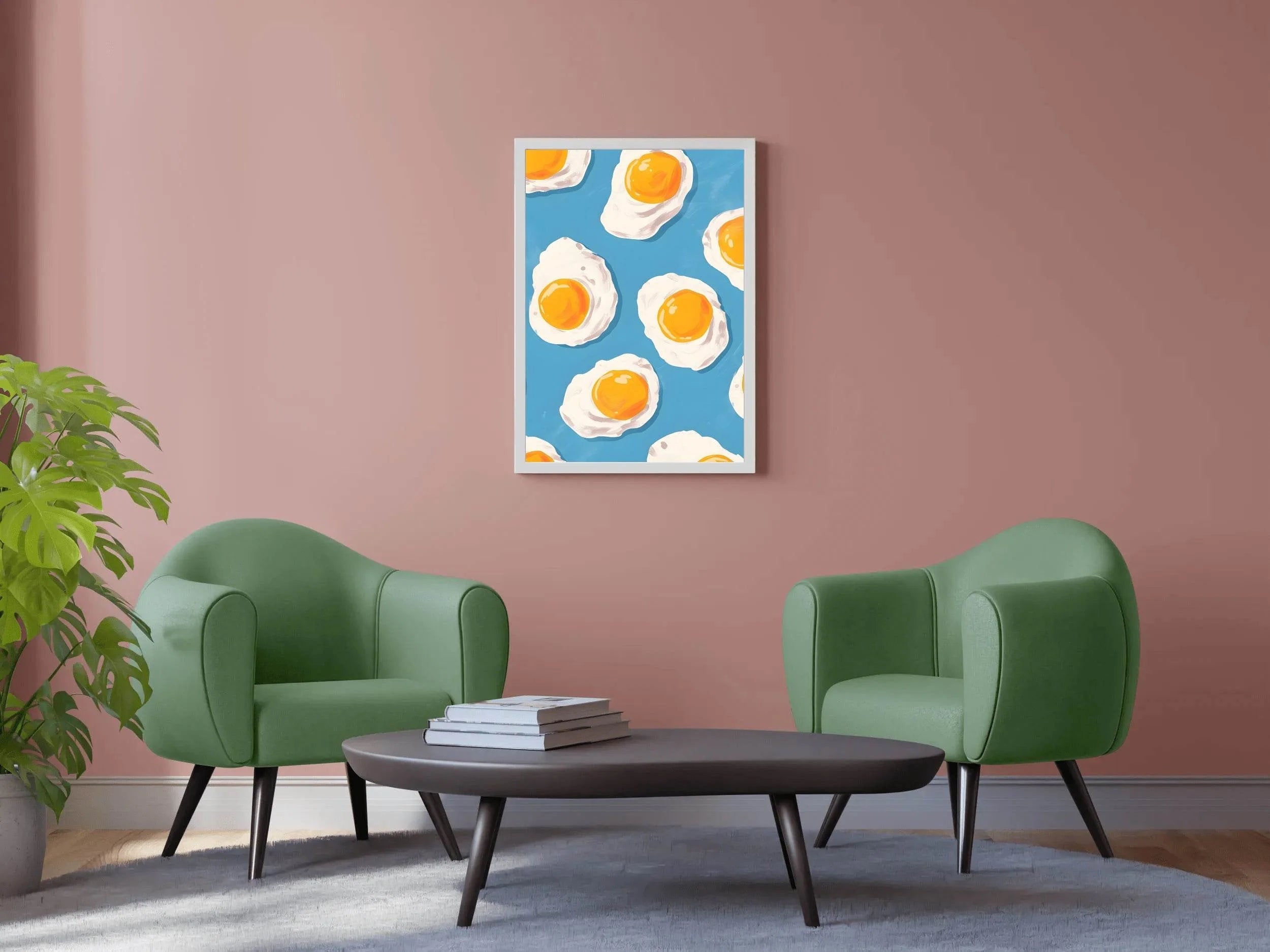 Fried Eggs Painting Digital Art - beink online art store
