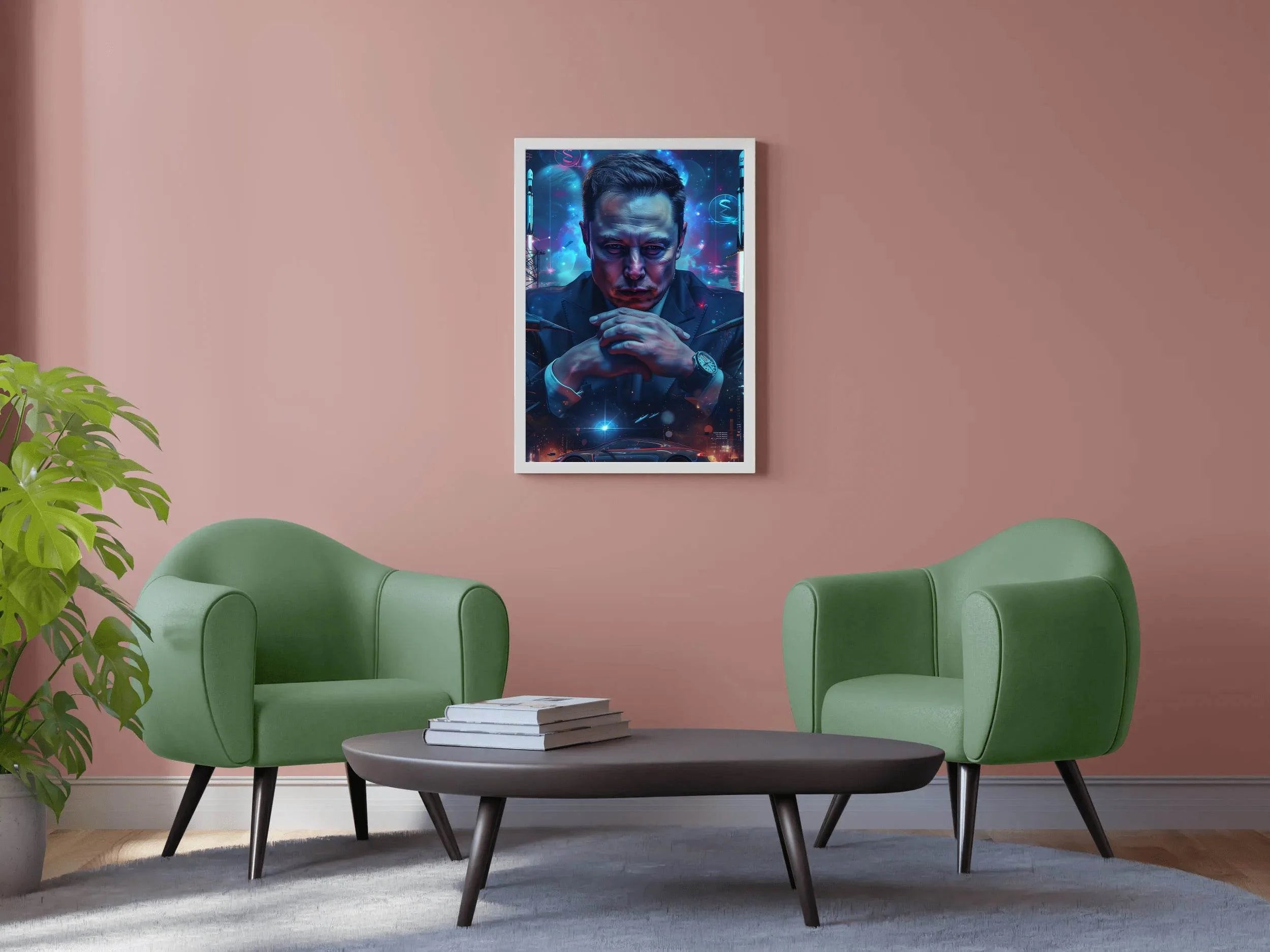 3D Image of Elon Musk Wall Art - beink online art store