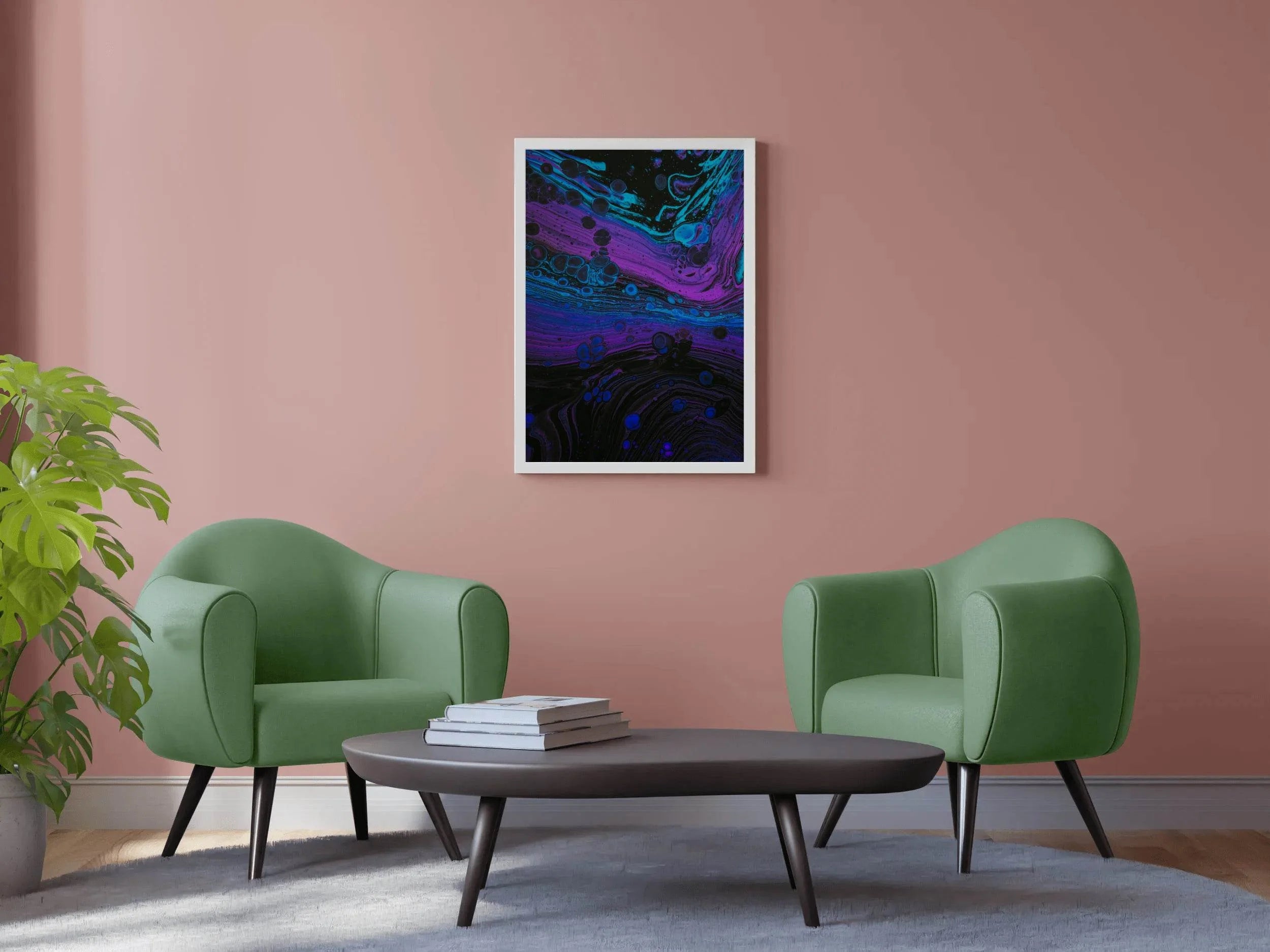 Liquid Paint Bubble and Stains Abstract Wall Art - beink online art store