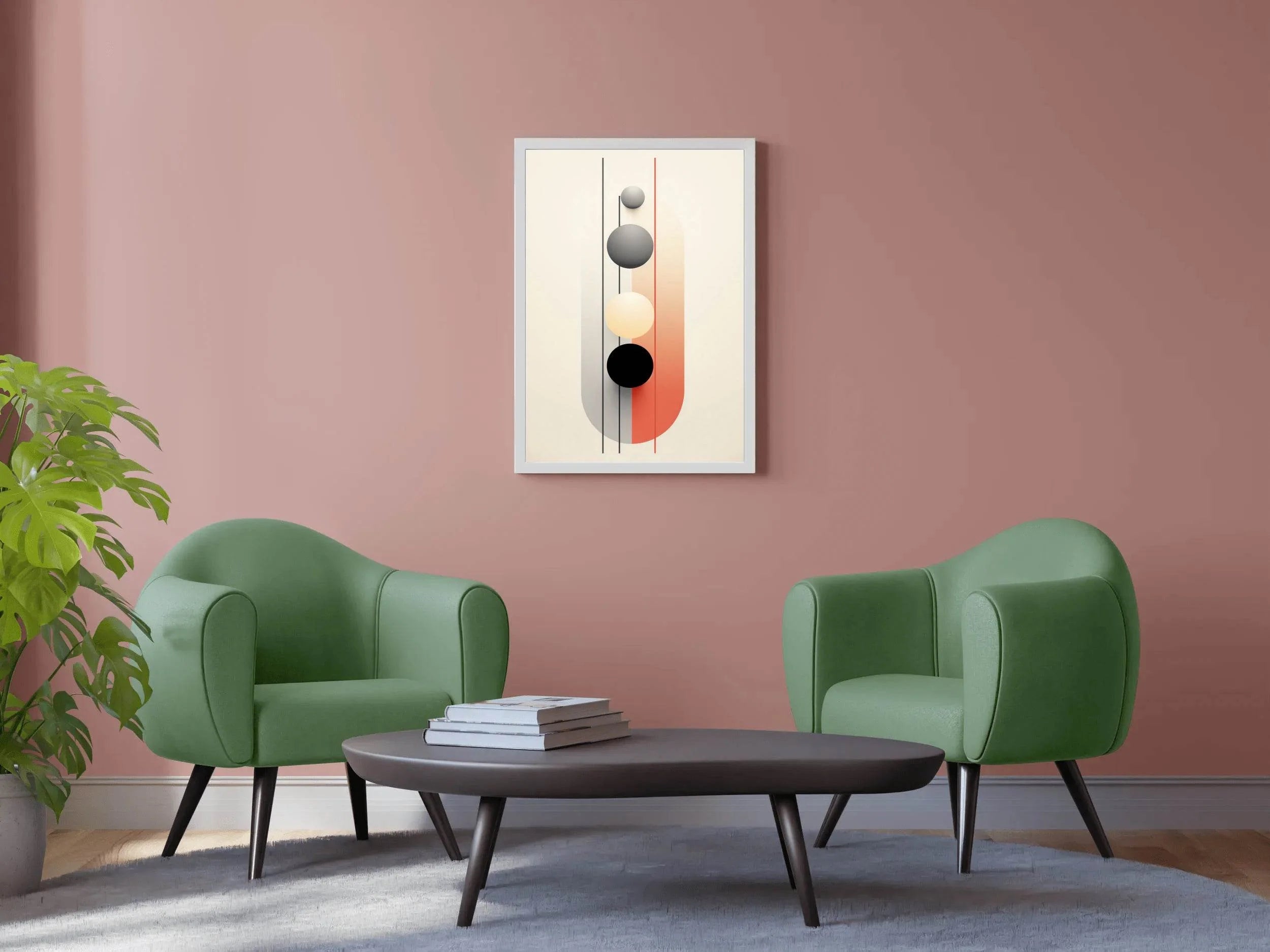 Geometric Shapes Circle Abstract Wall Art - beink online art store