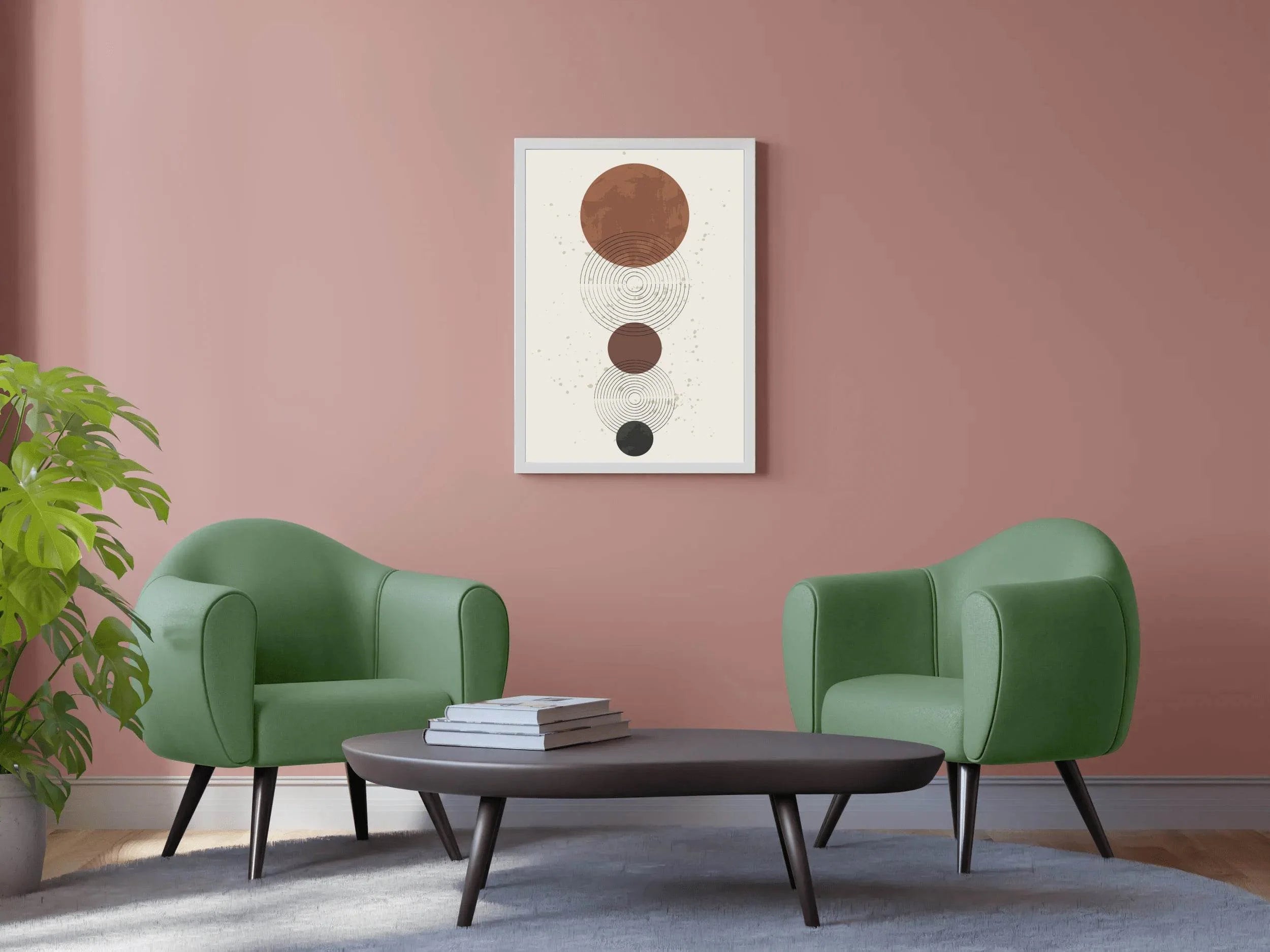 Geometric Circular Abstract Wall Art - beink online art store