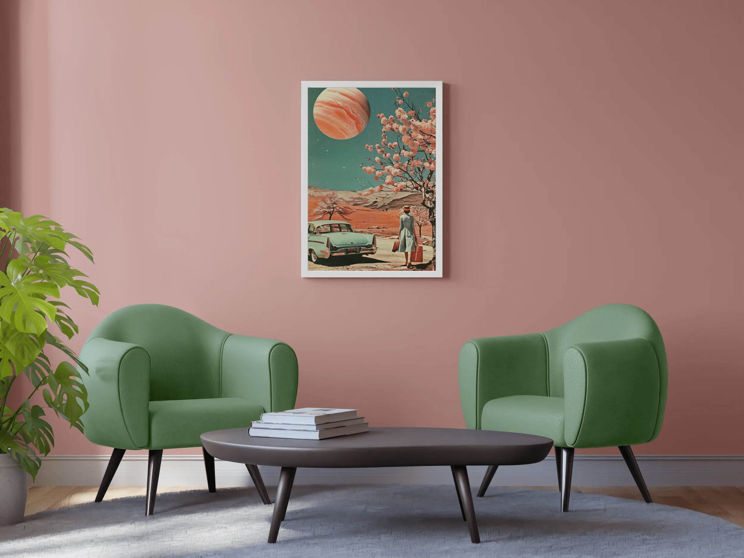 The Classic View of Life in Space Wall Art - beink online art store