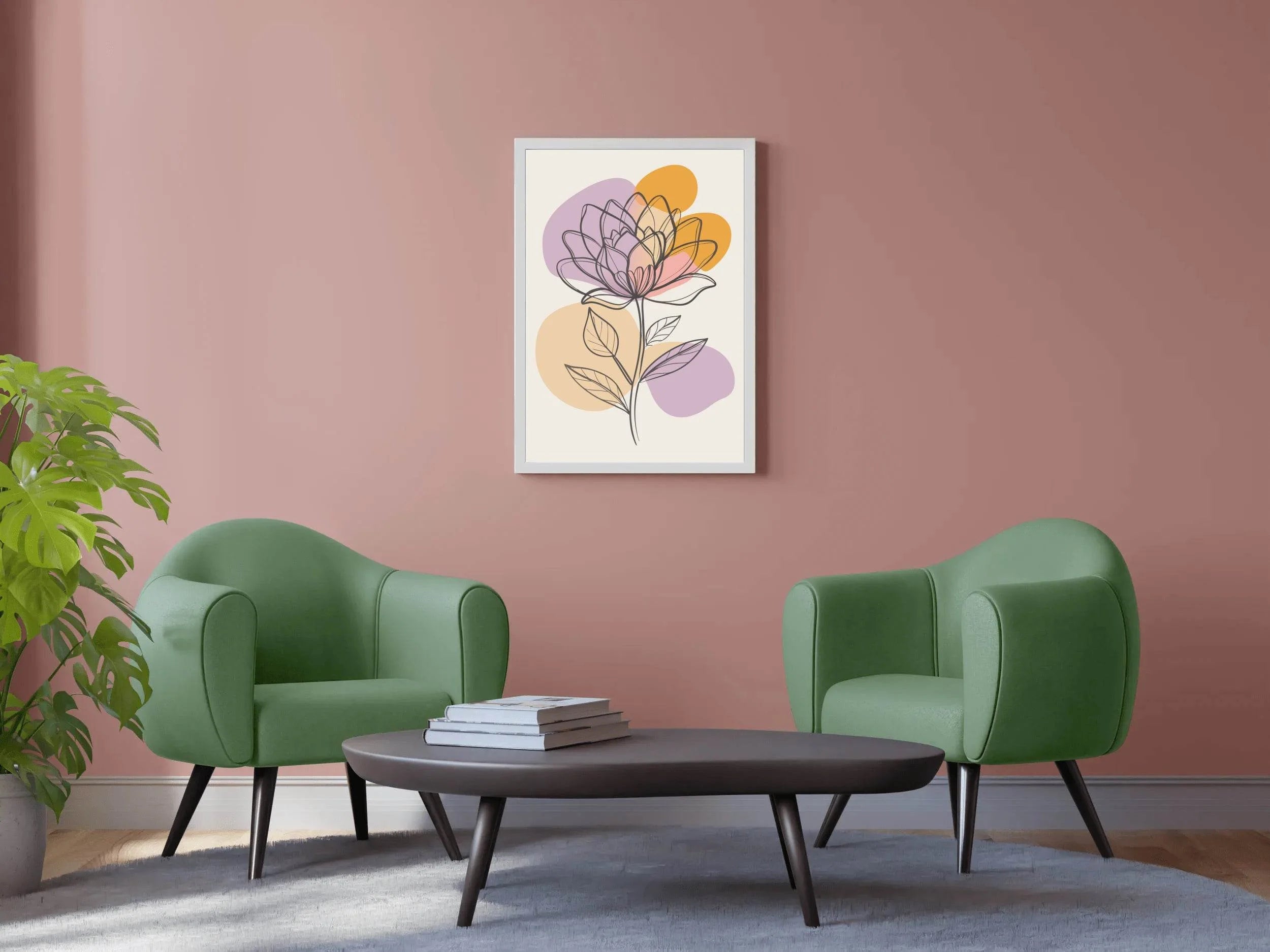 Jasmine Flower Painting Wall Art - beink online art store