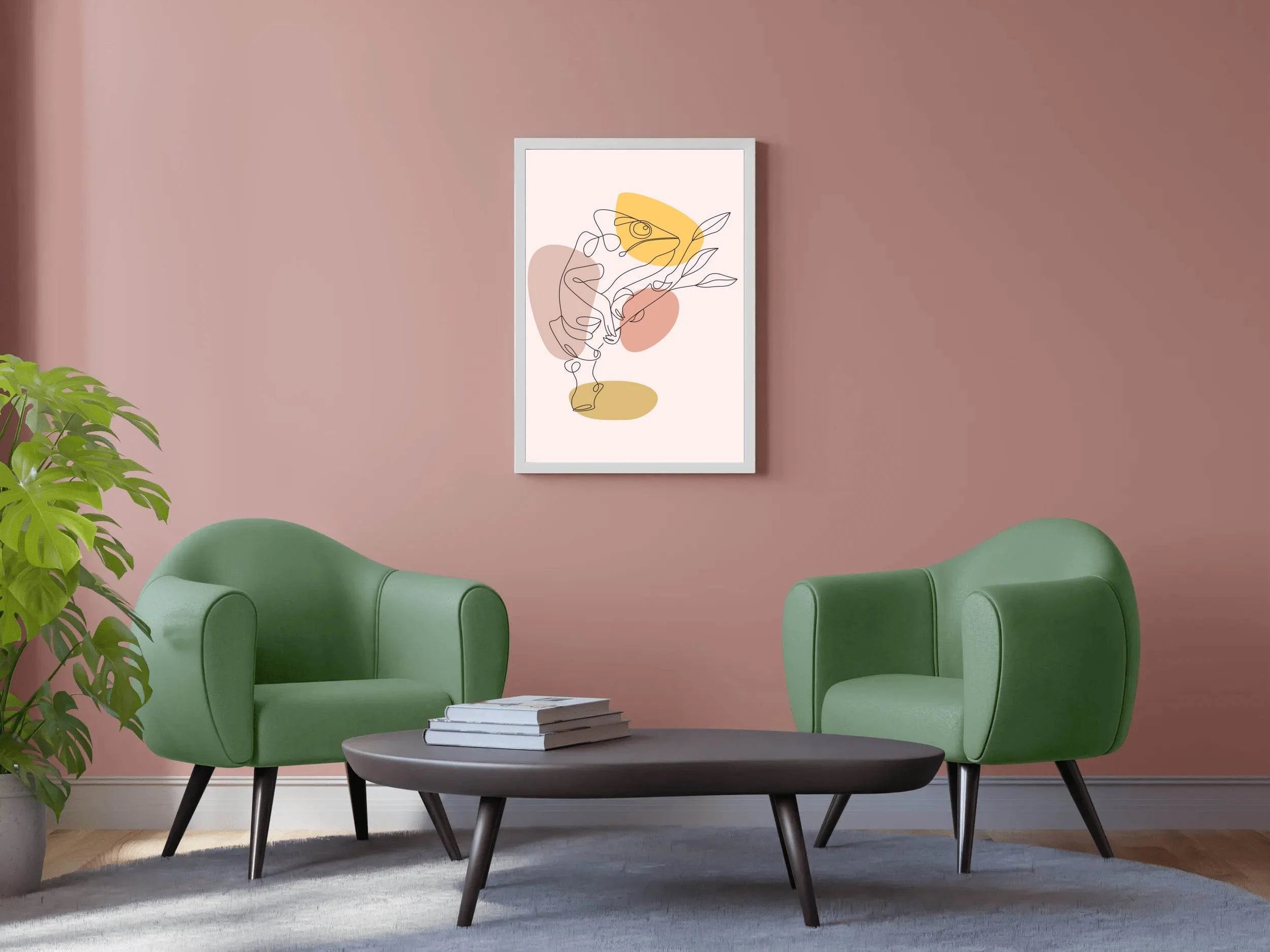 Chameleon Painting Wall Art - beink online art store