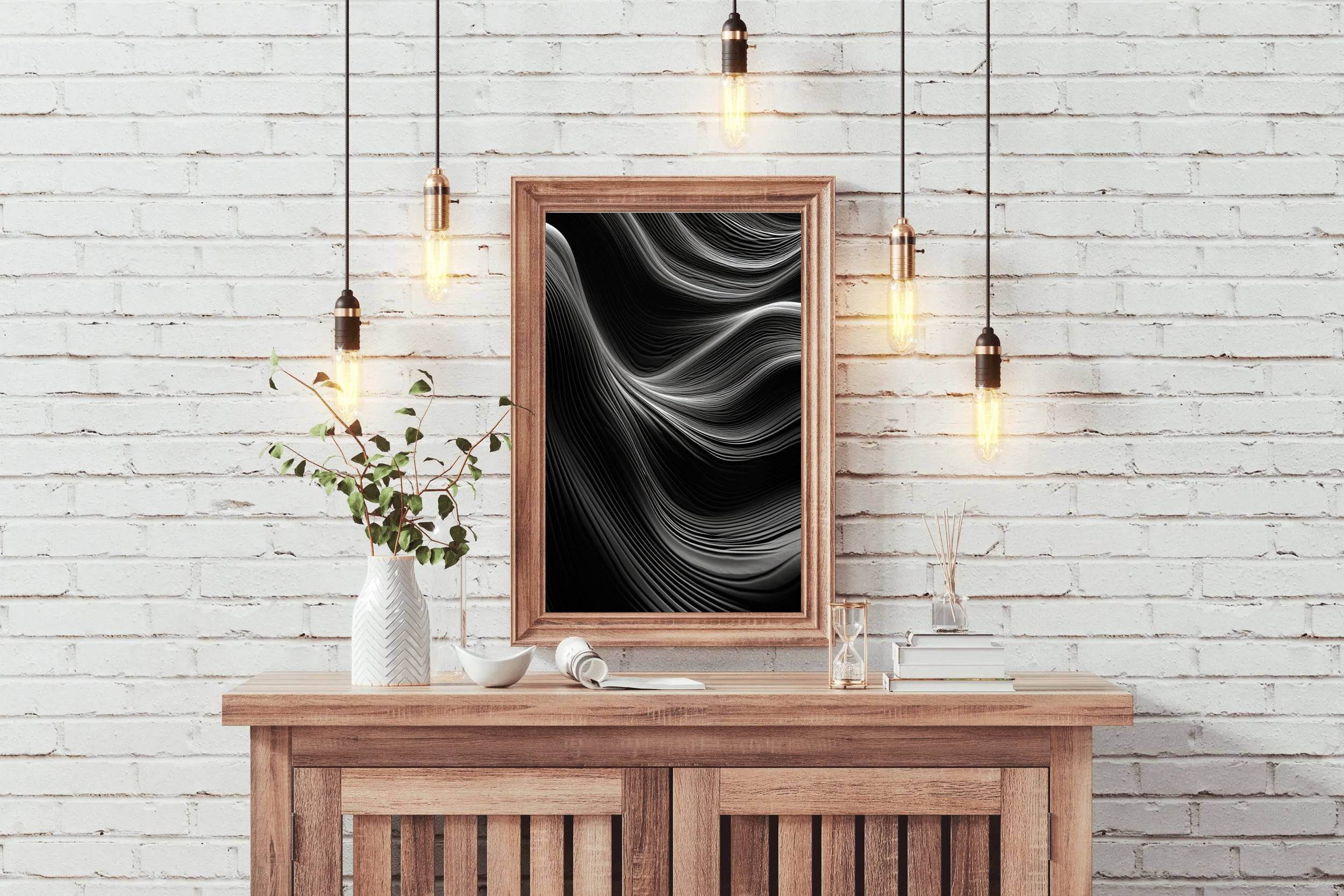 Abstract Black & White Wall Art - beink online art store