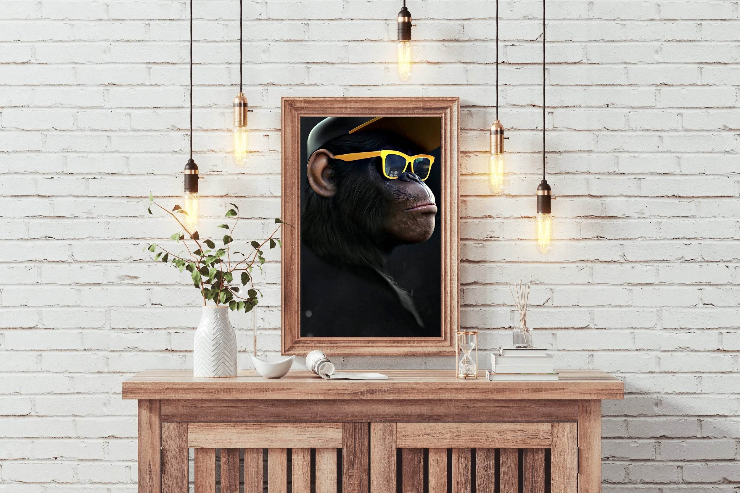 Gorilla With Sunglasses Wall Art - beink online art store