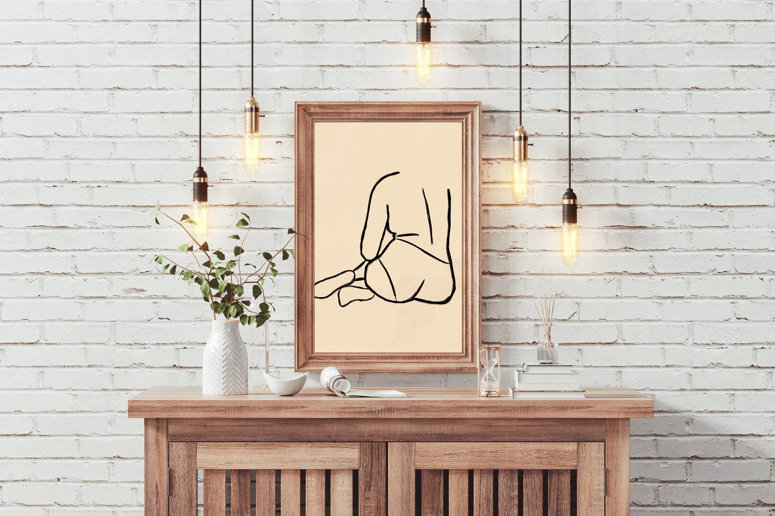 The Back of A Woman Wall Art - beink online art store