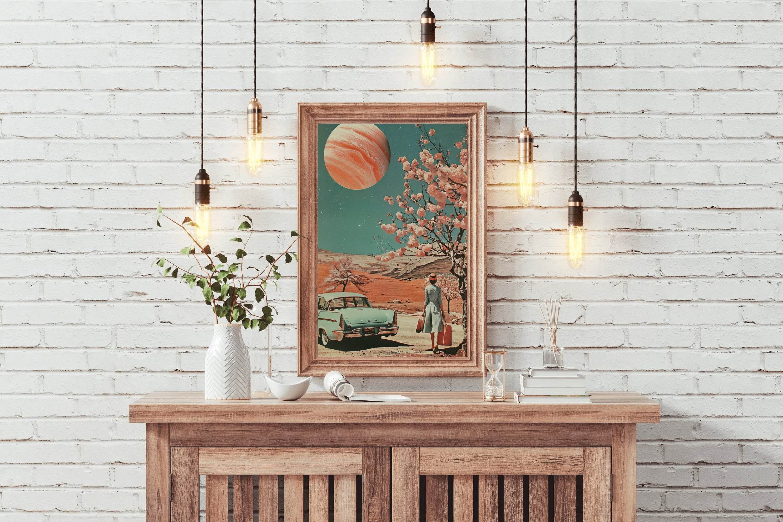 The Classic View of Life in Space Wall Art - beink online art store