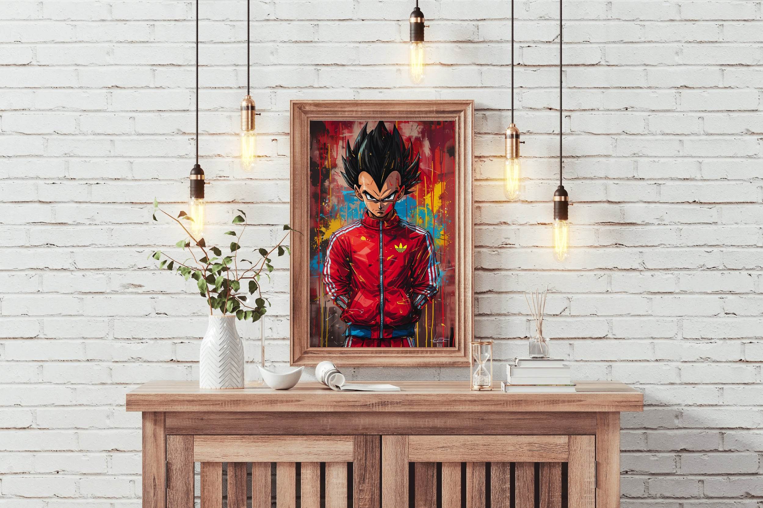 Painting of Vegeta-The Dragon Ball Anime - beink online art store