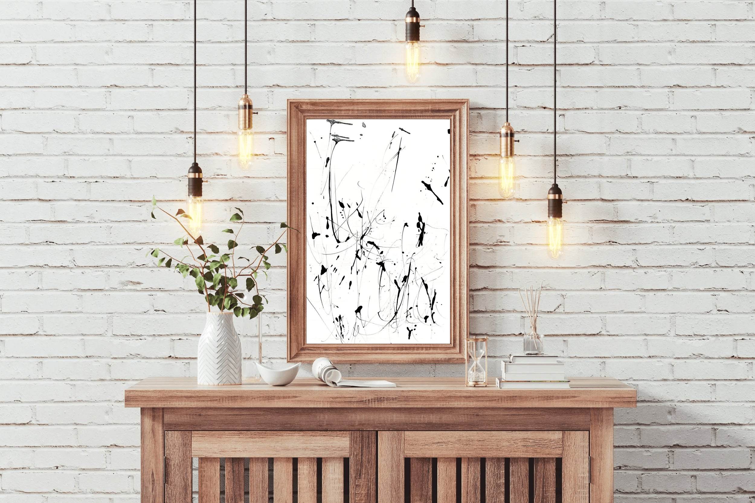 Abstract Ink Splatter Wall Art - beink online art store