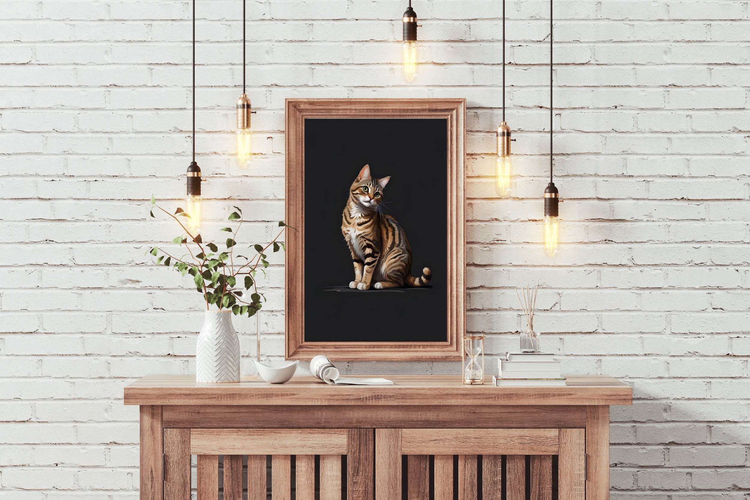 Painting of Cat Wall Art - beink online art store