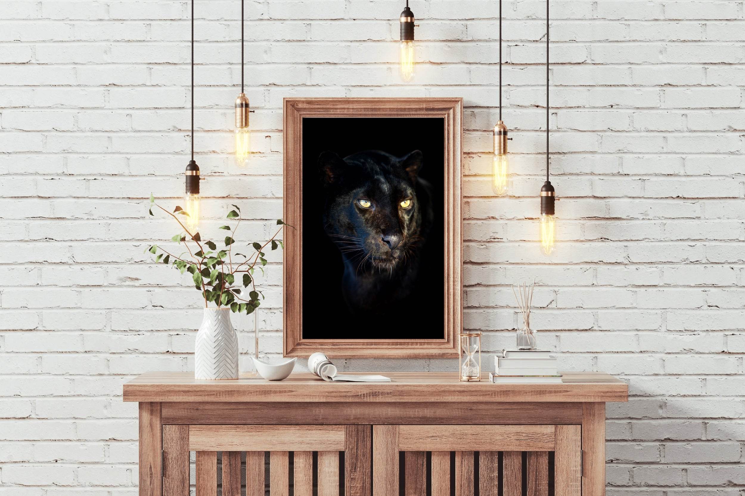 Angry Face of Black Panther Wall Art - beink online art store
