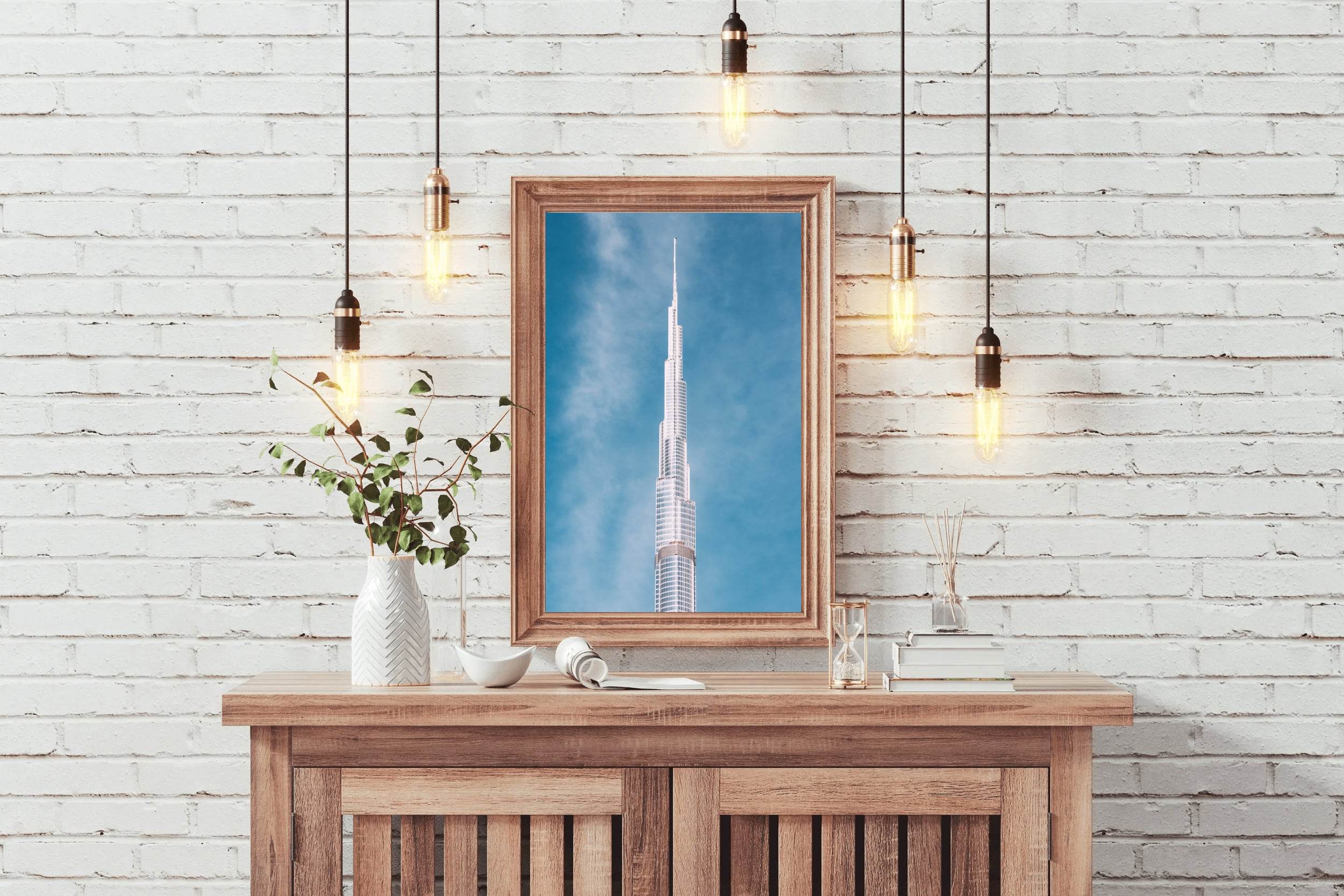 Blue Skies at the Burj Wall Art - beink online art store