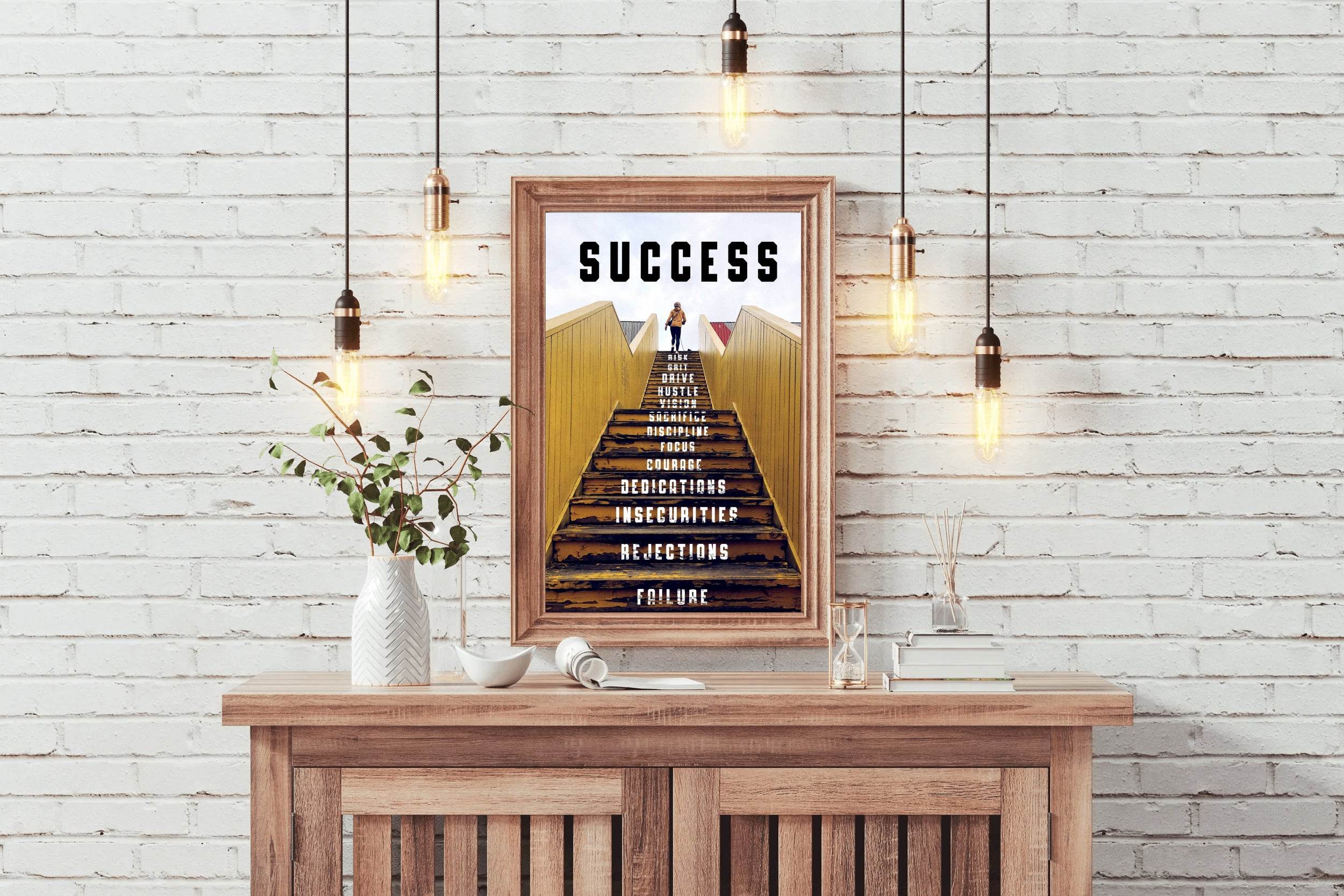 Journey To Success Motivational Wall Art - beink online art store