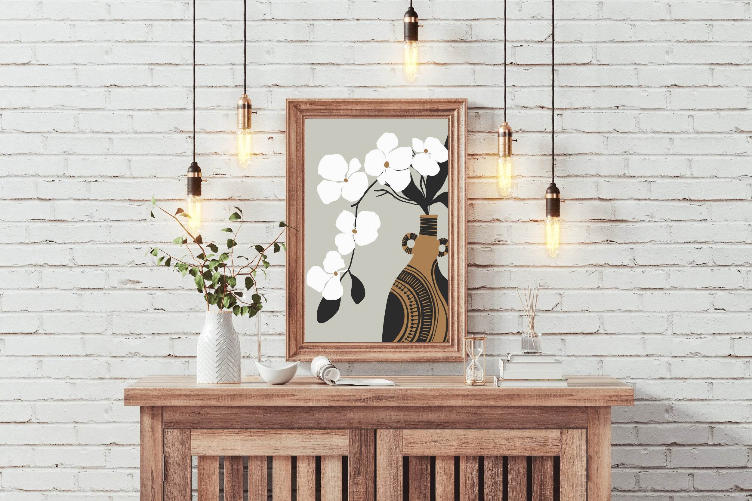 Cherry Blossom Leaves Wall Art - beink online art store