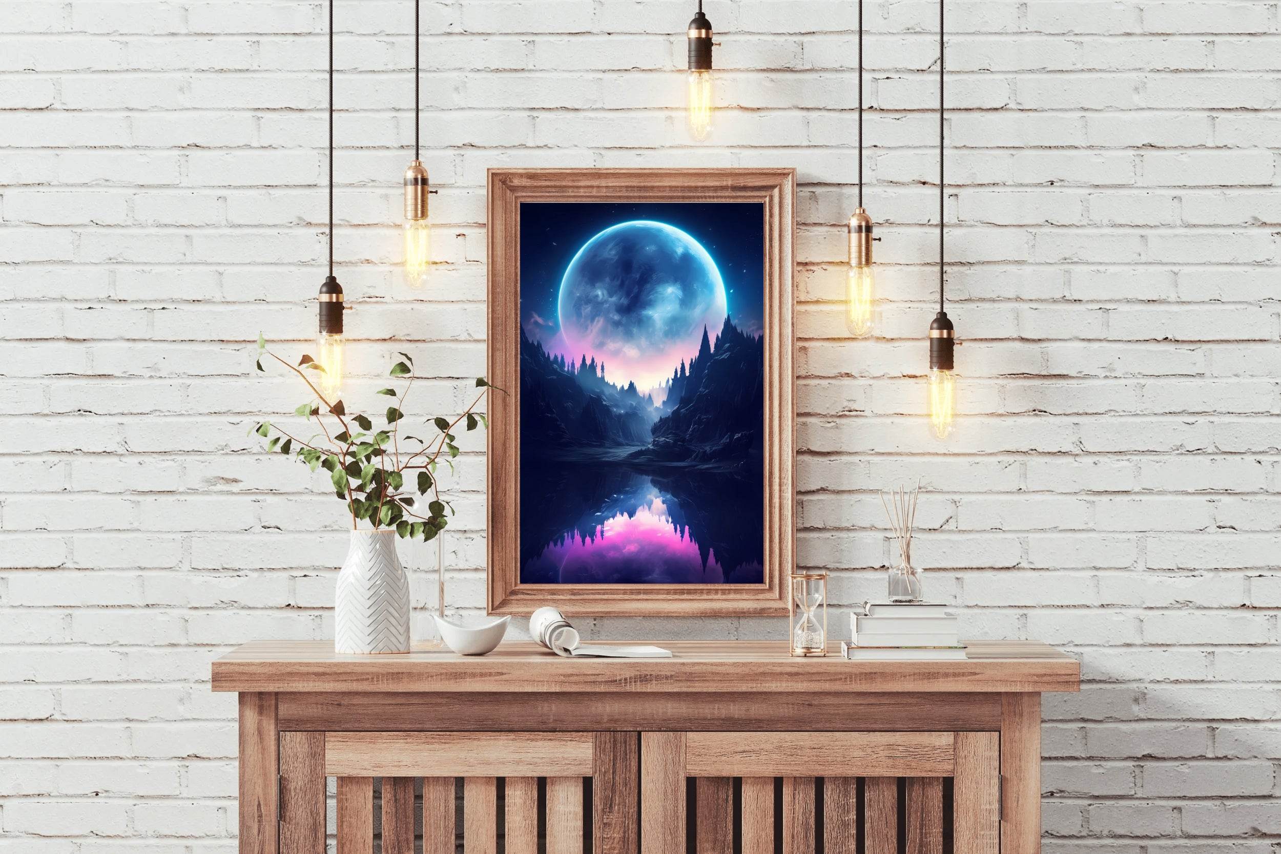 Moonlight In The Water Wall Art - beink online art store