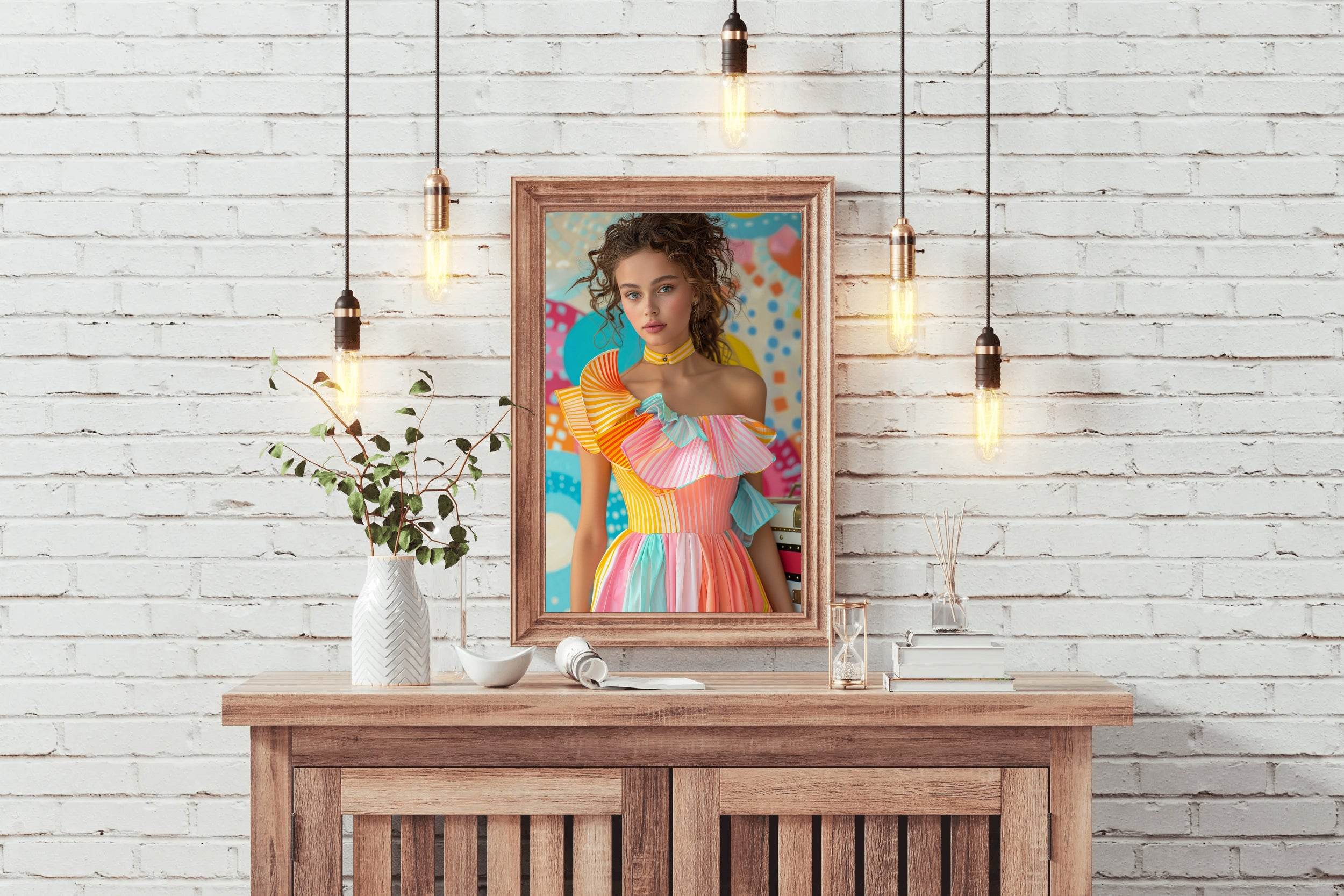Mexican Women Cotton Dress Wall Art - beink online art store