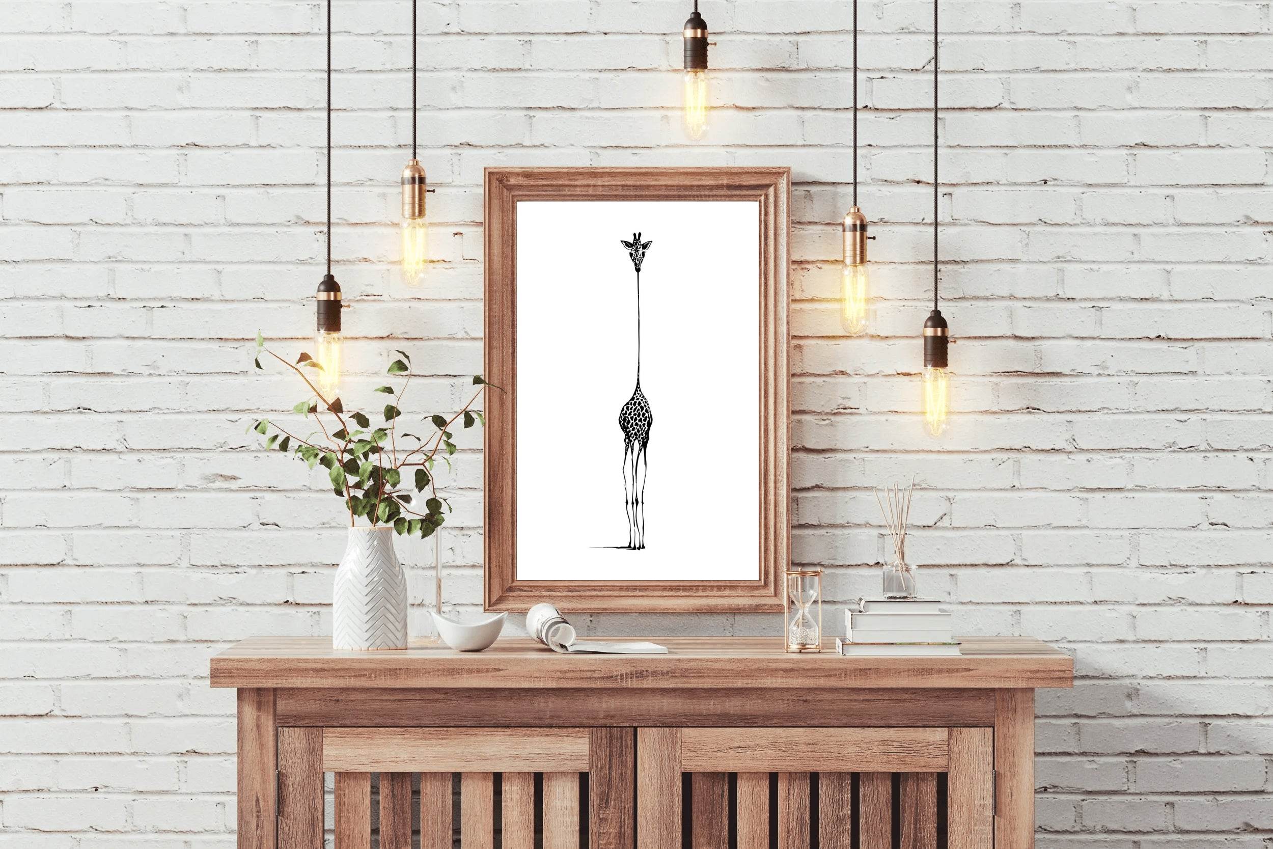 Giraffe- Isolated Observer Wall Art - beink online art store