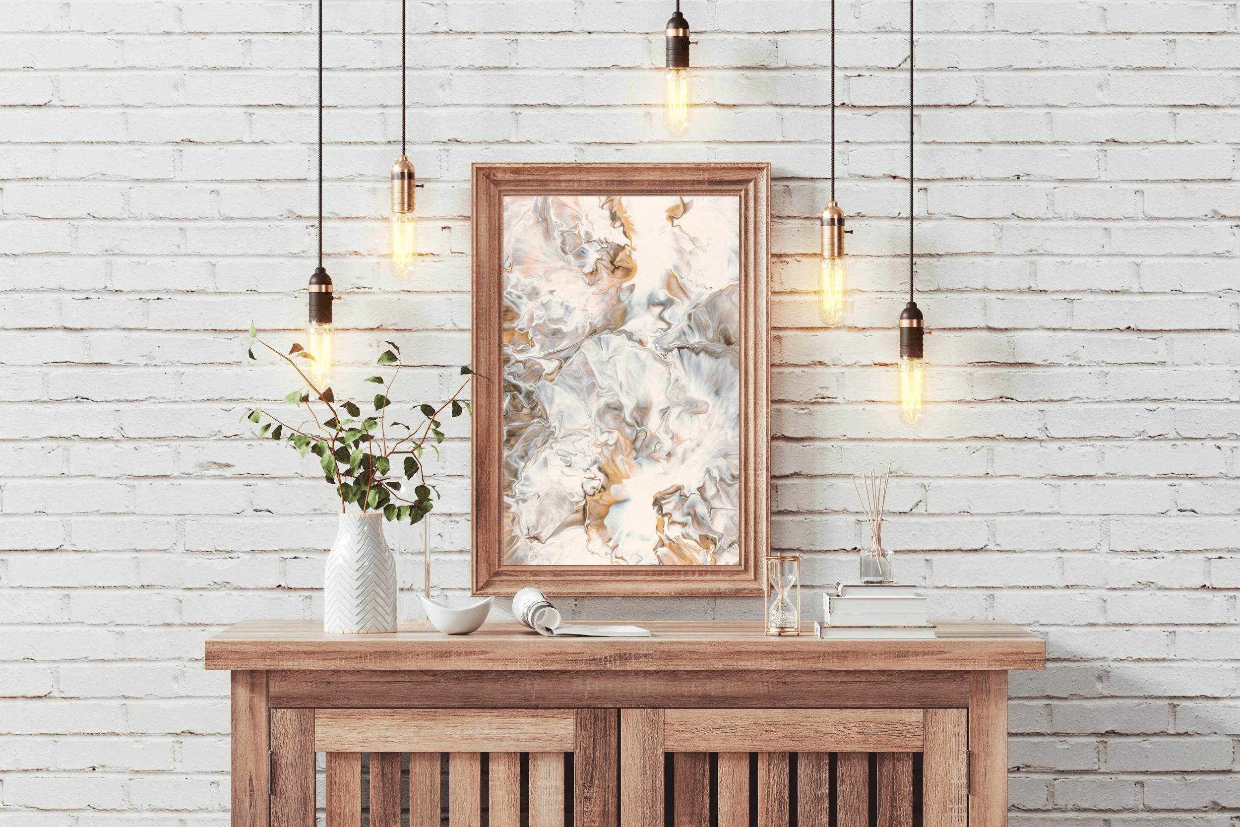 Fluid Oil Paint Modern Abstract Wall Art - beink online art store