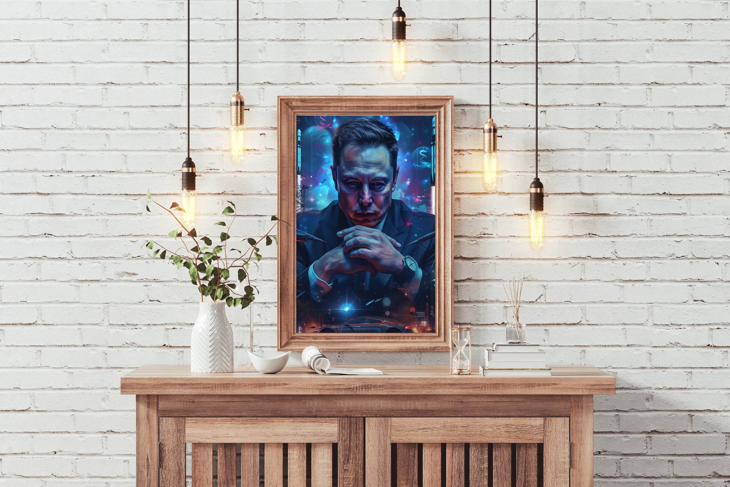 3D Image of Elon Musk Wall Art - beink online art store