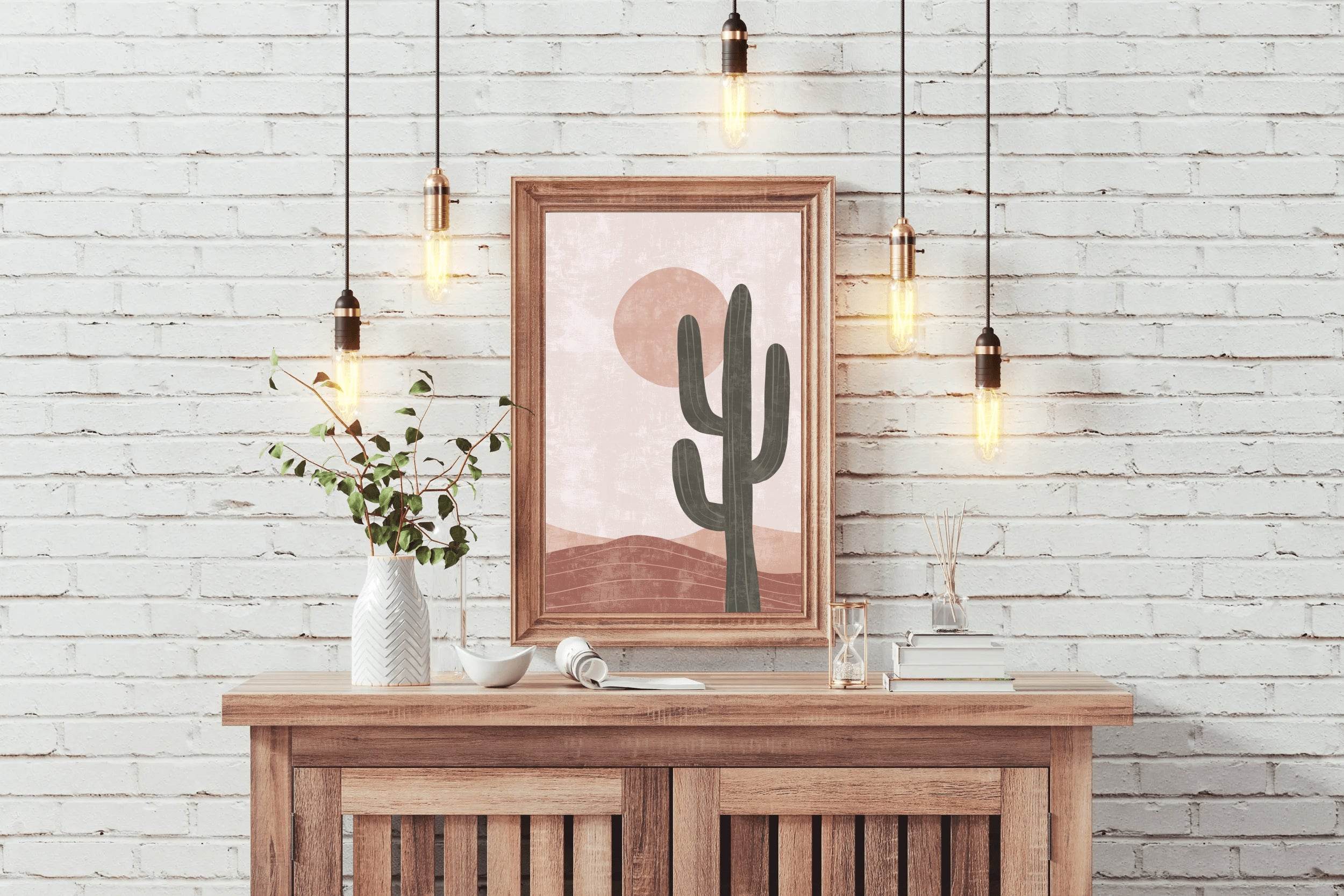 Cactus in the Desert ArtWork - beink online art store