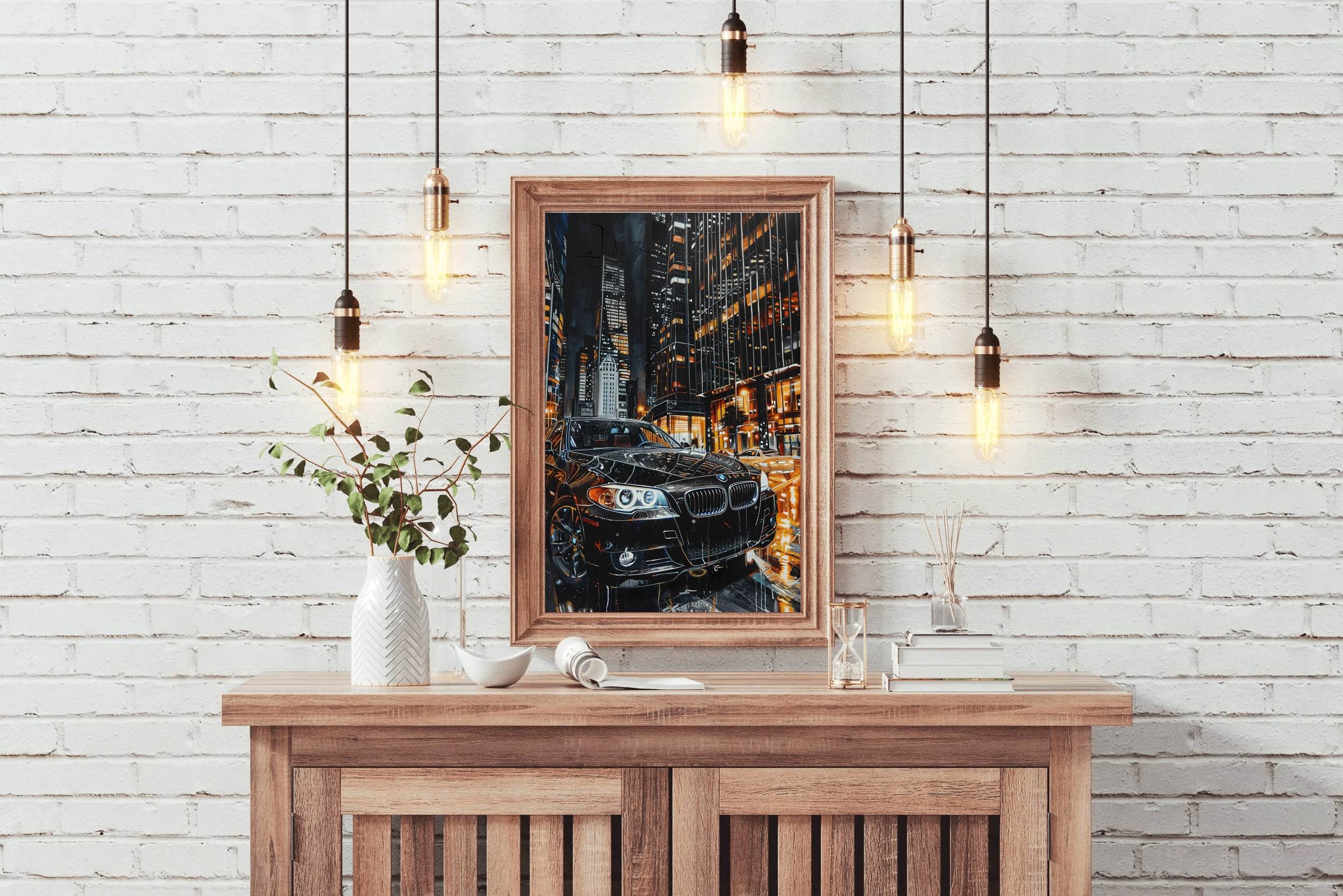 BMW Painting With Watercolor Wall Art - beink online art store