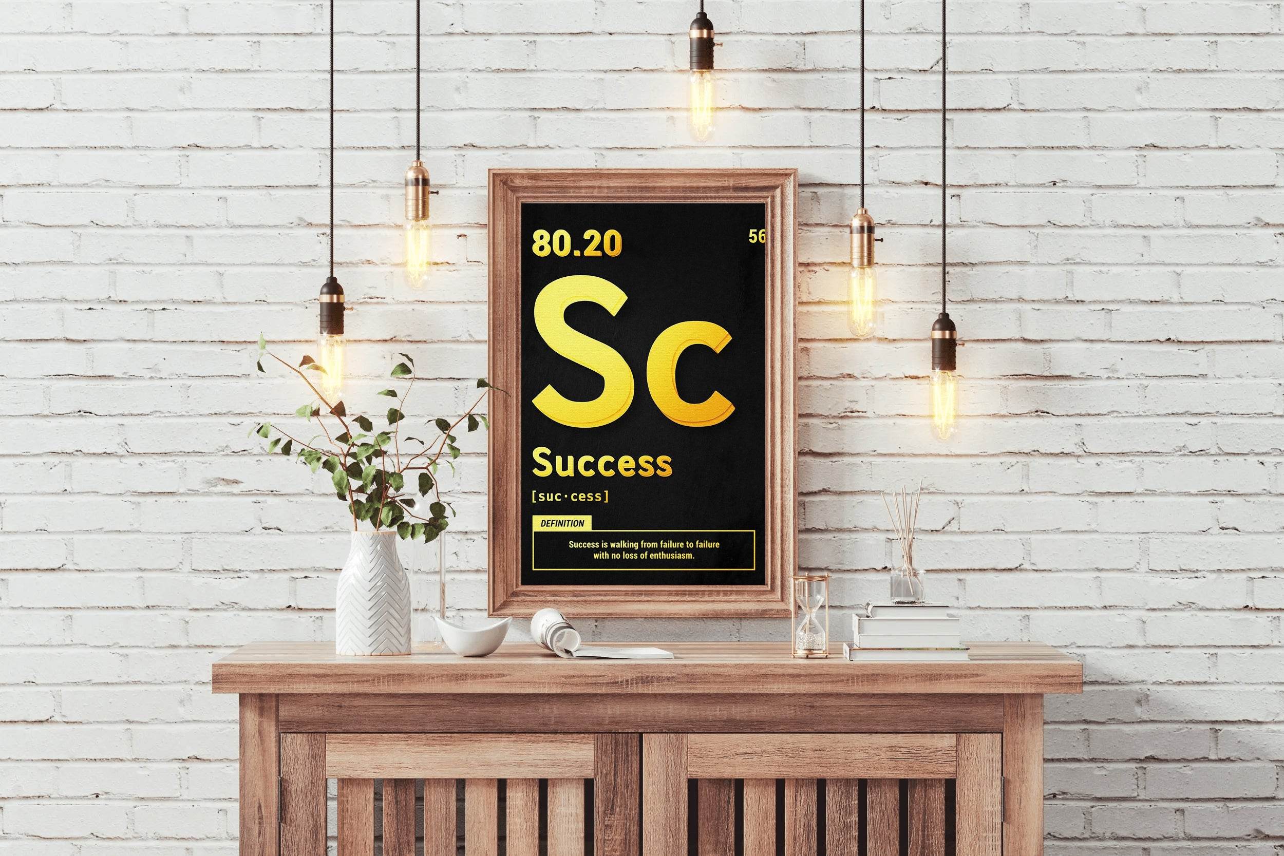 Success 80.20 Rule Motivational Wall Art - beink online art store