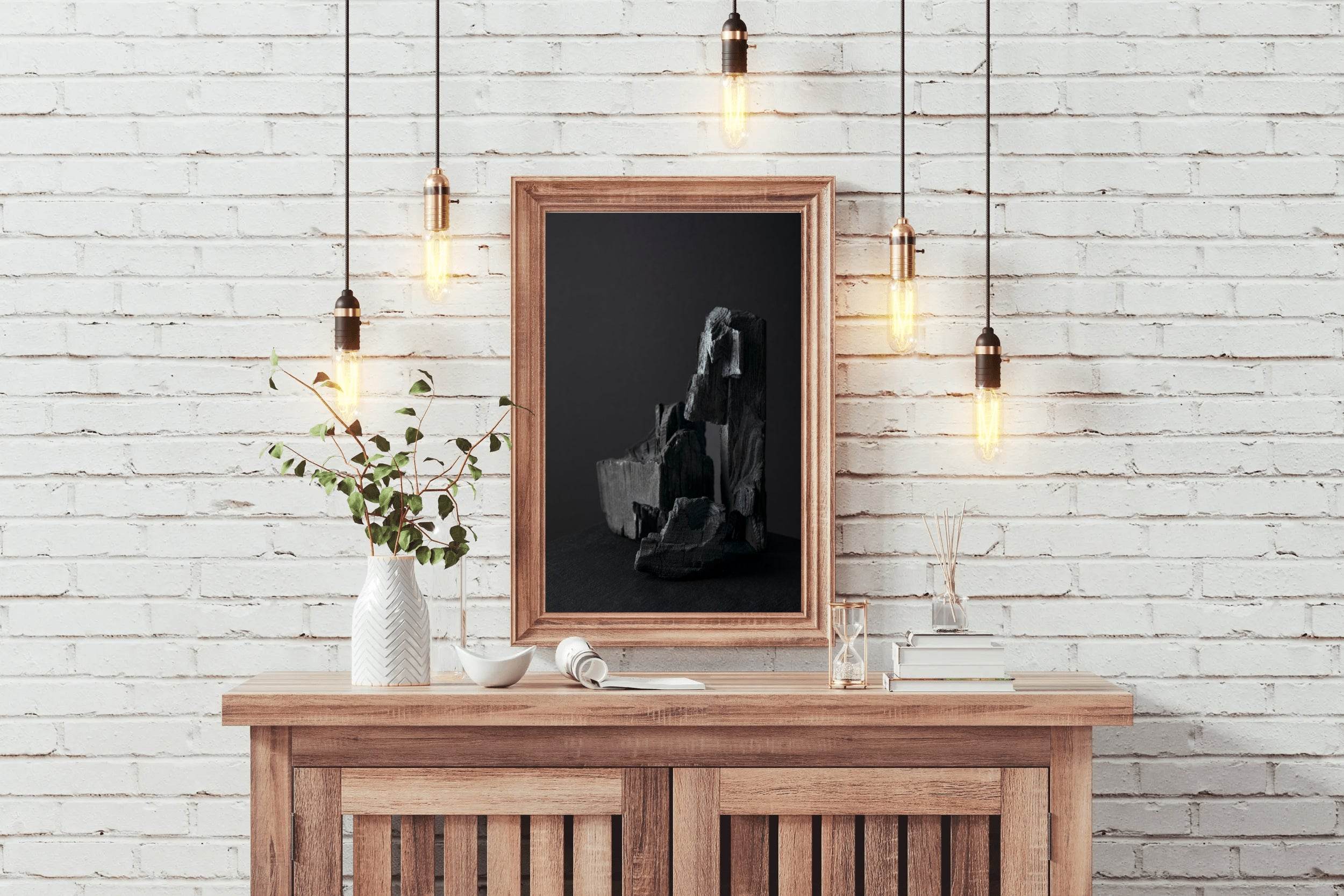 Still Life of Ashes Black & White Wall Art - beink online art store