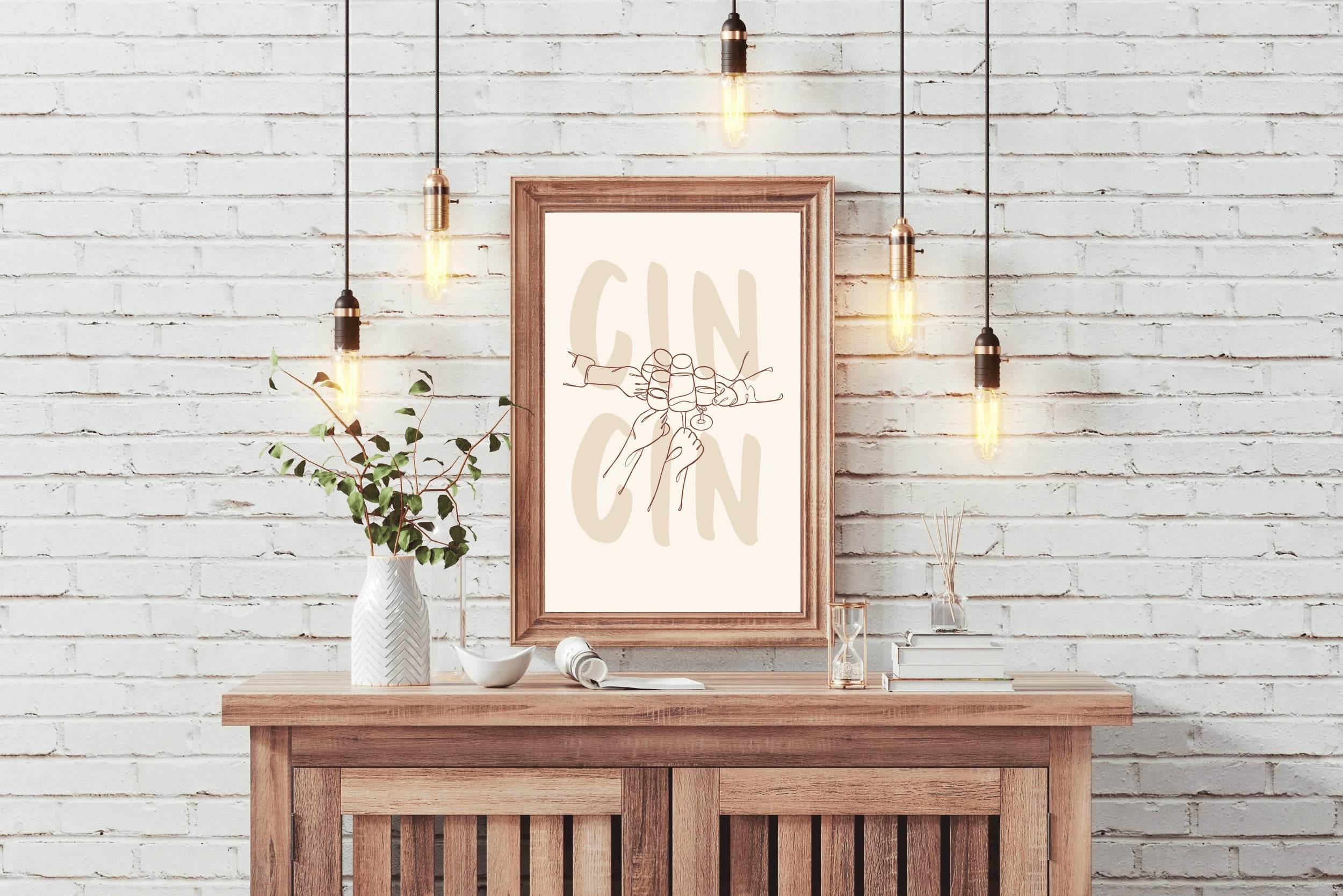 Gin Gin Cocktail Wall Art - beink online art store