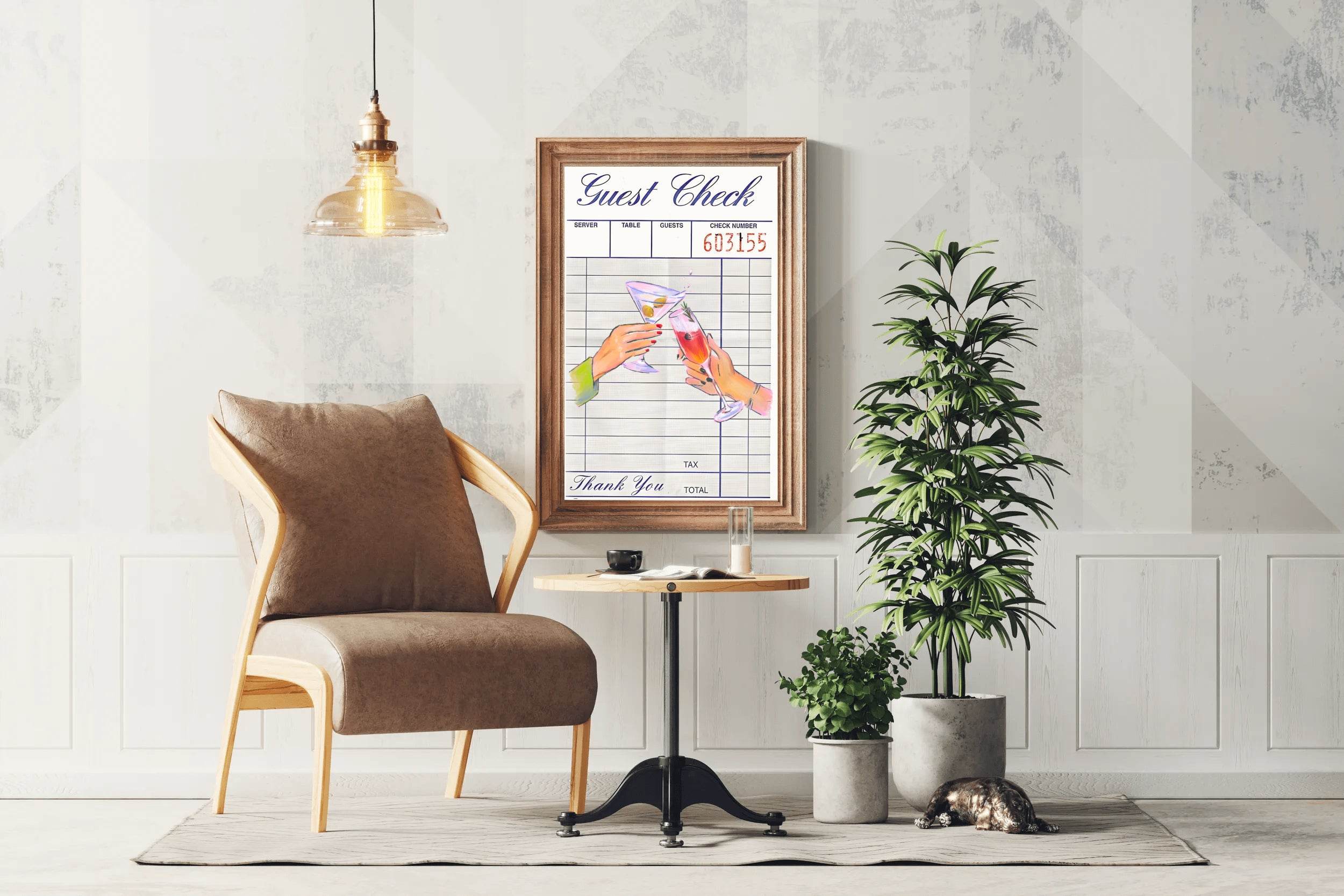 Guest Check Wall Art - beink online art store