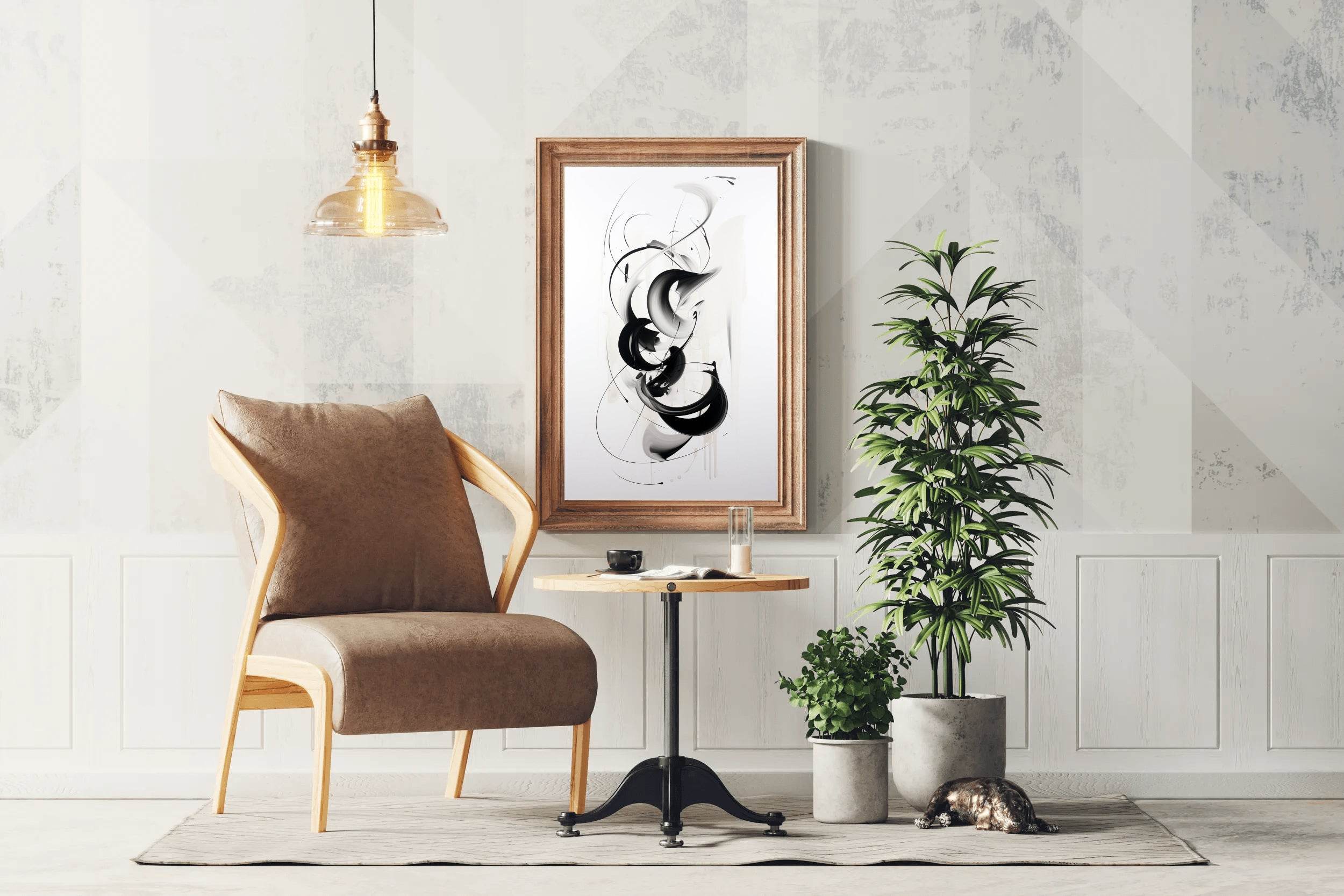 Black and White Abstract Wall Art - beink online art store