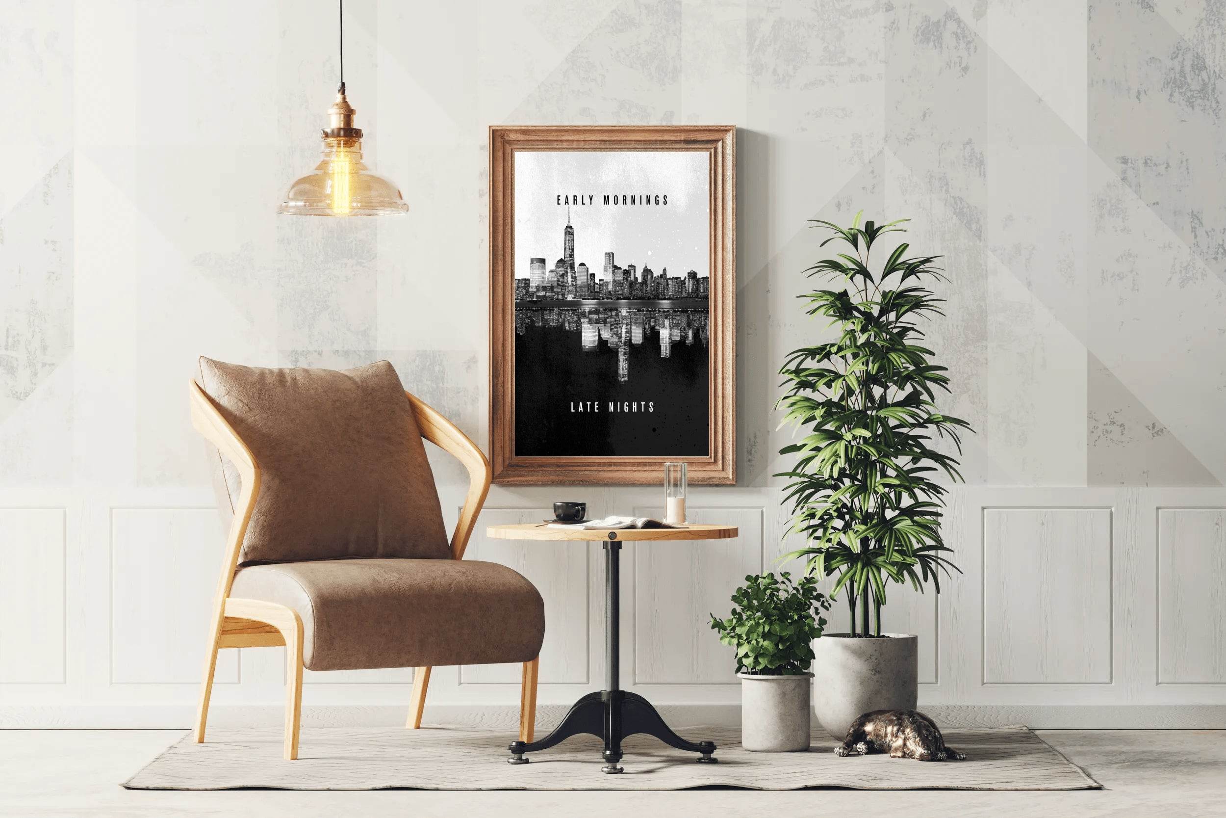 Early Morning Late Nights Inspirational Wall Art - beink online art store