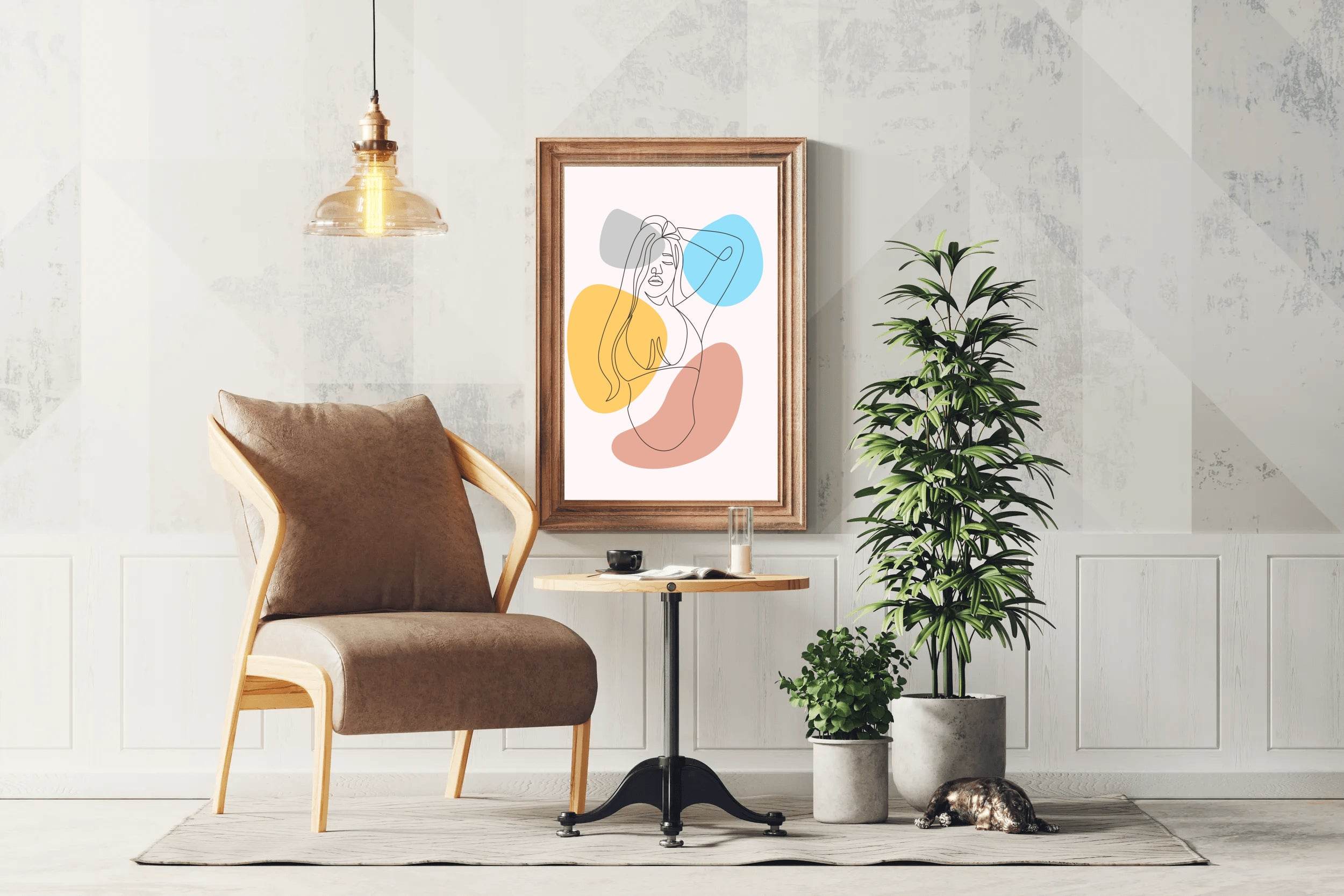 Minimal Design of The Female Body Wall Art - beink online art store