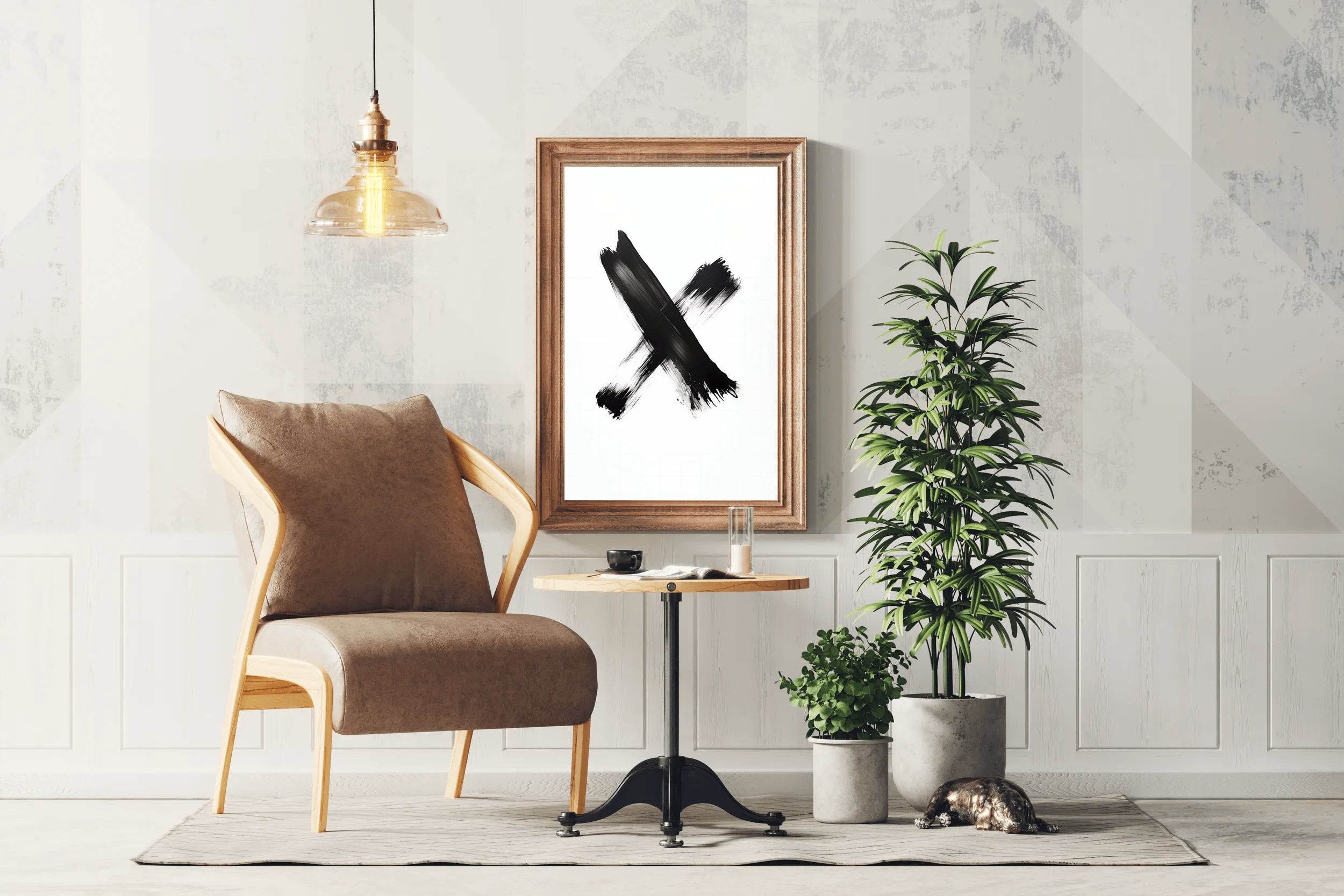 Black Marker Graffiti Symbol Wall Art - beink online art store