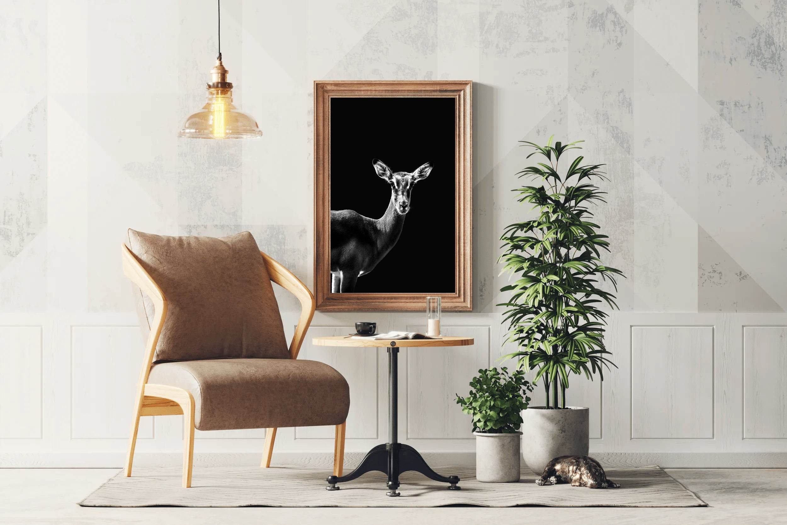 Impala Black and White Wall Art - beink online art store