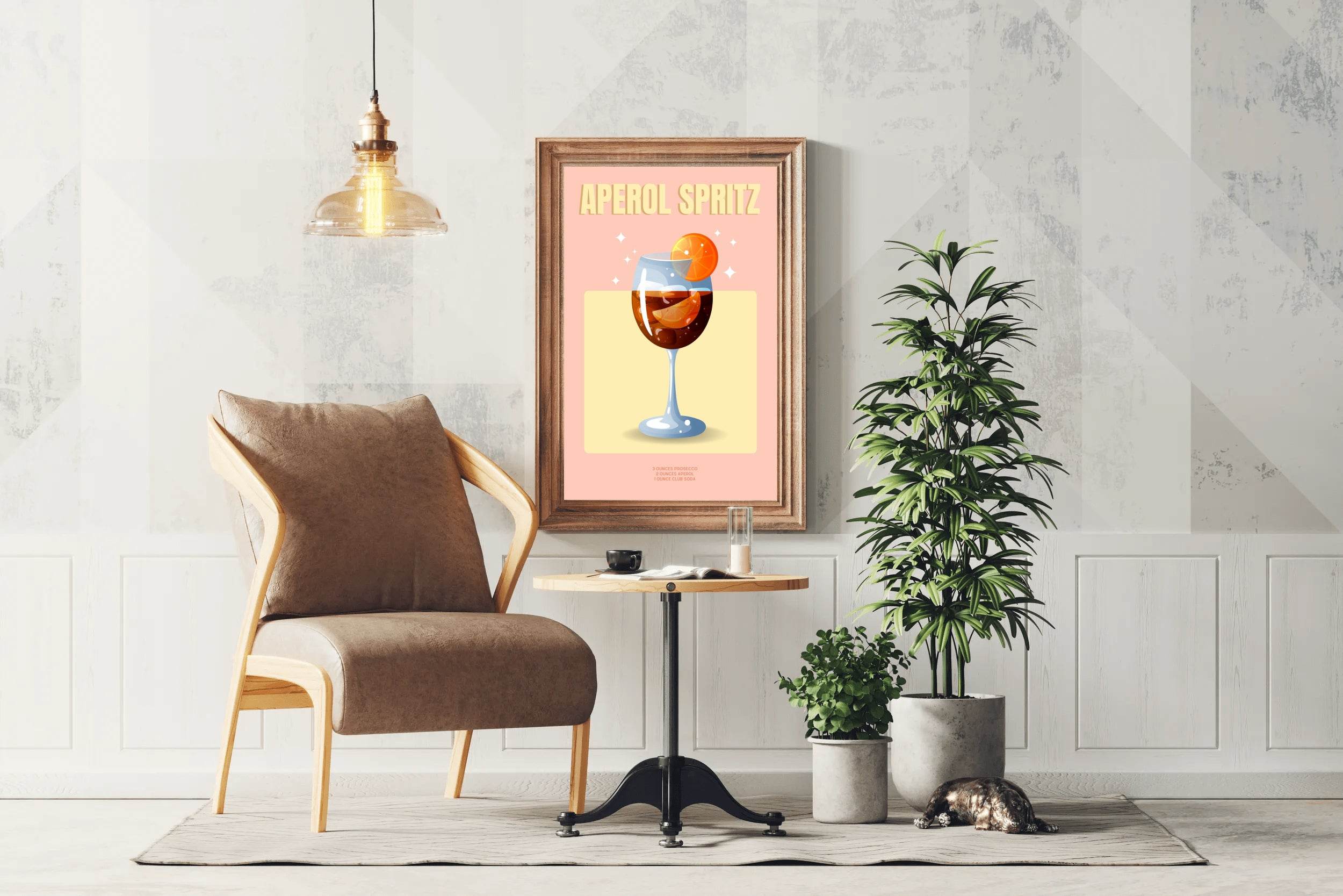 Orange Carbonated Cocktail Wall Art - beink online art store