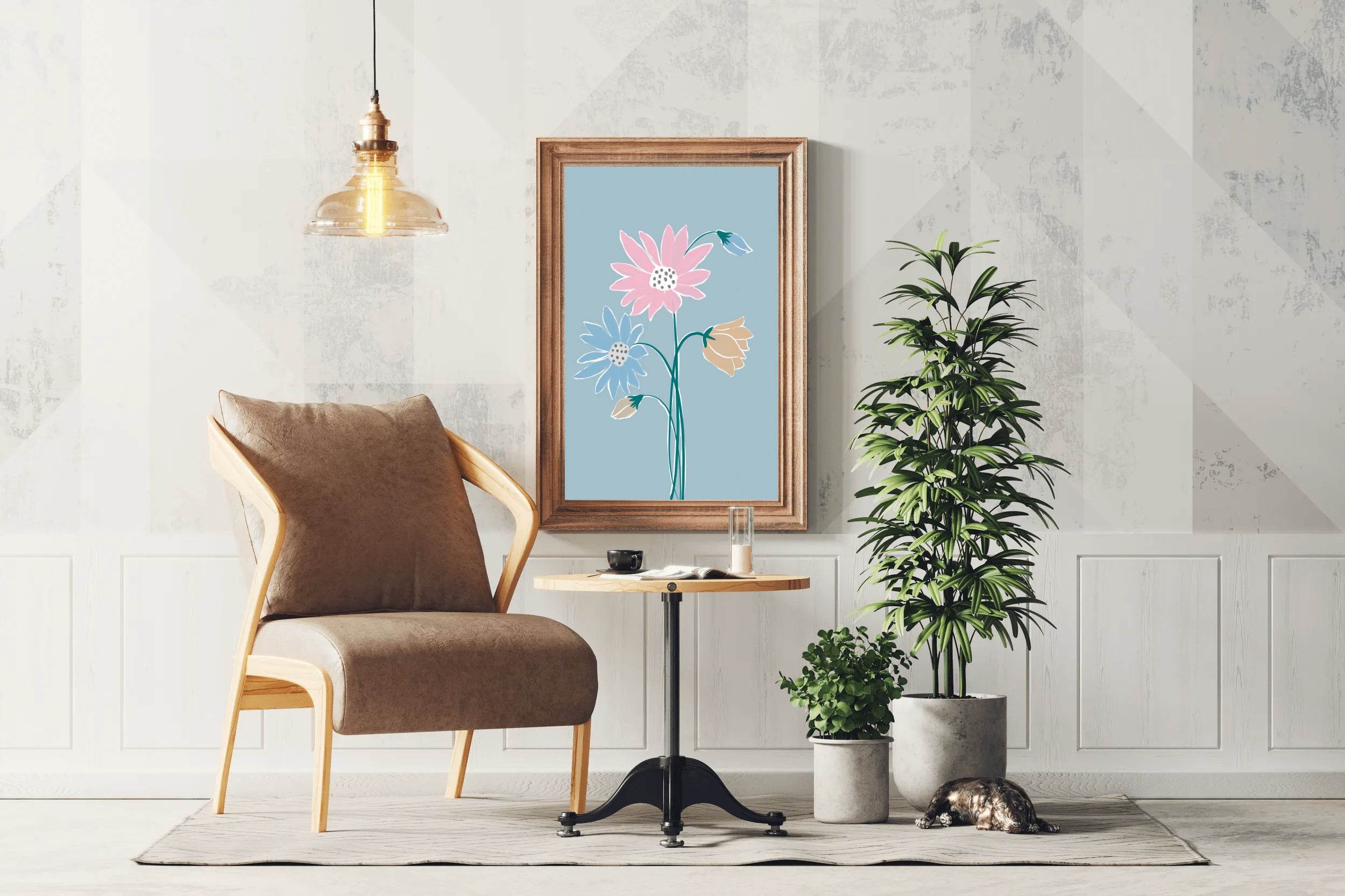 Painting Fantasy Flowers Wall Art - beink online art store