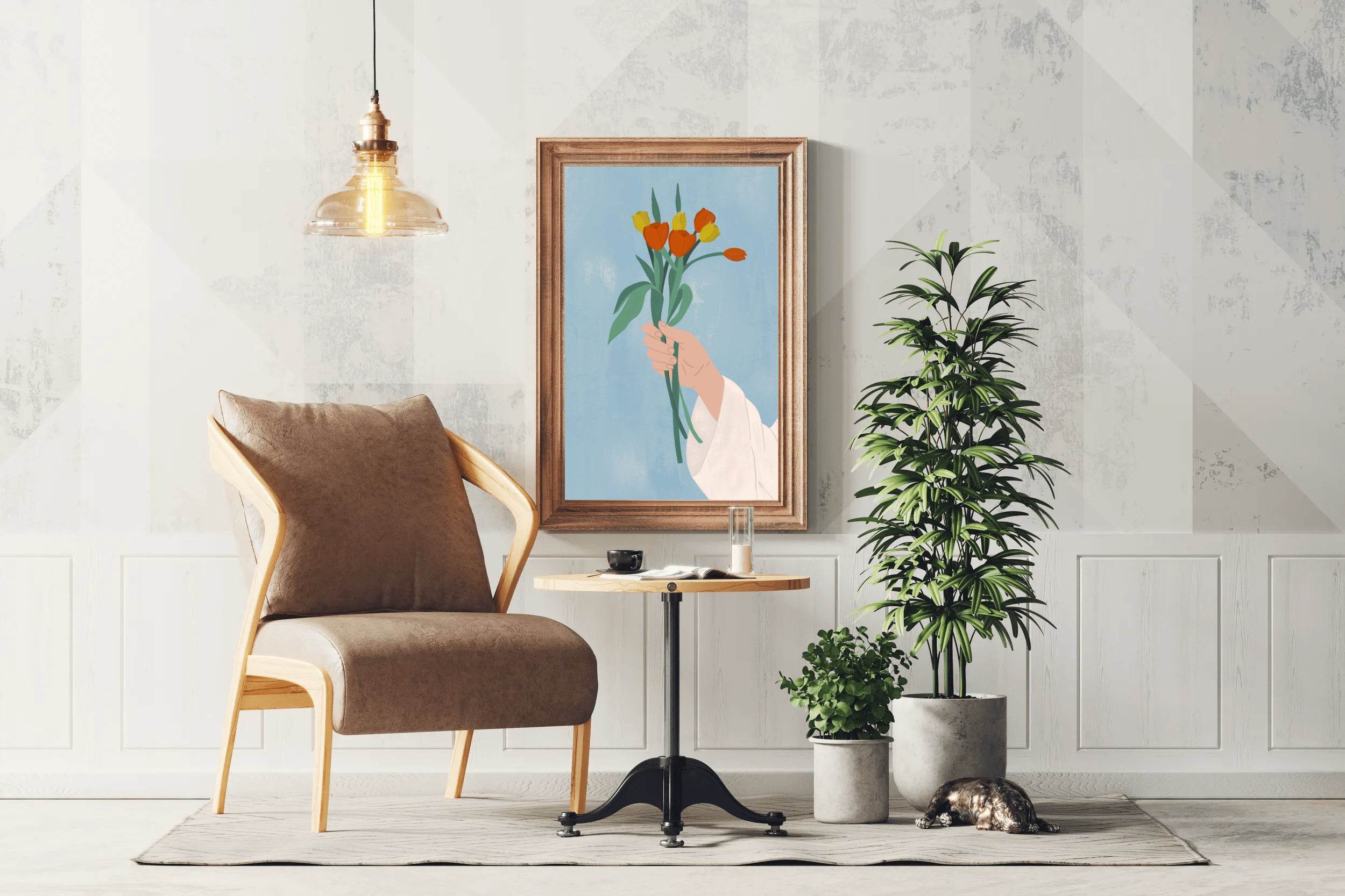 Bouquet in Hand Wall Art - beink online art store