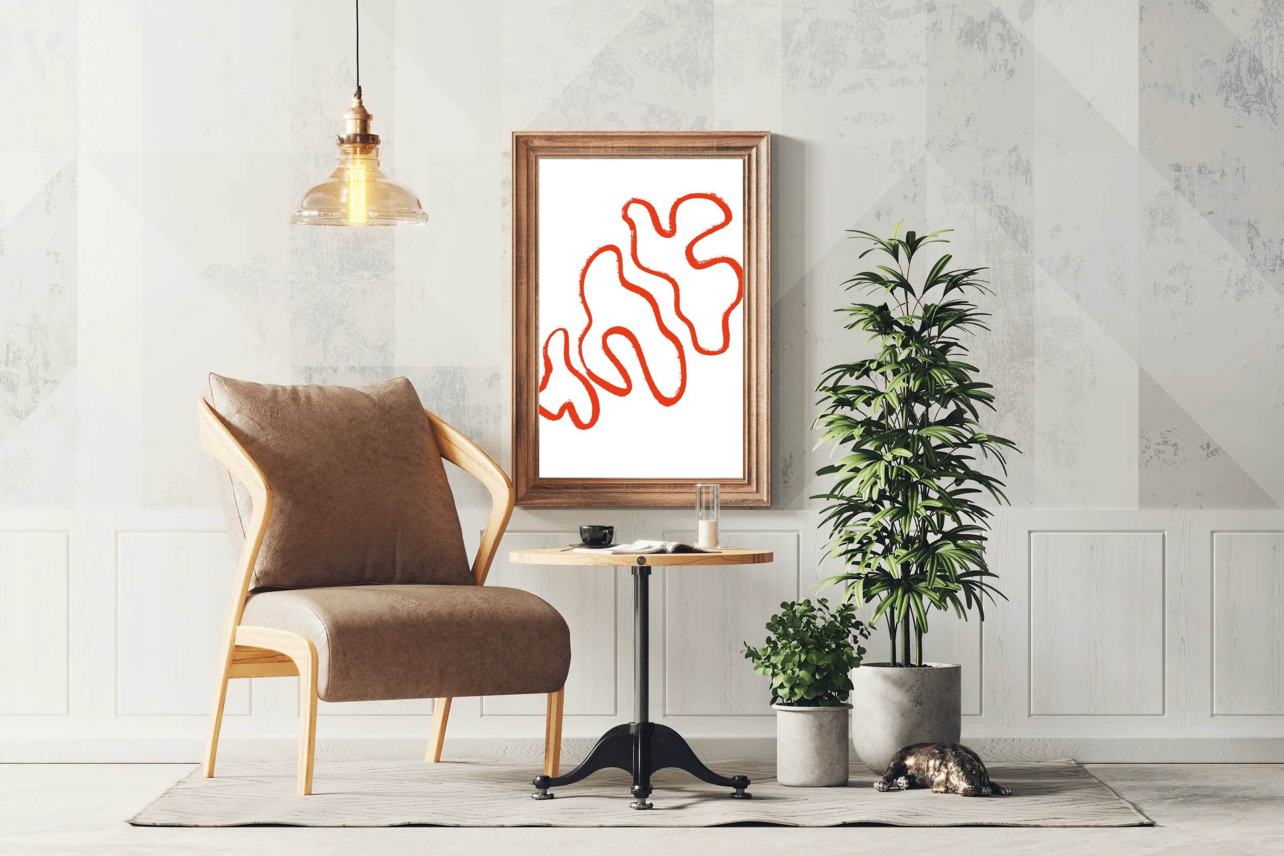 Tree Mushroom Painting Wall Art - beink online art store