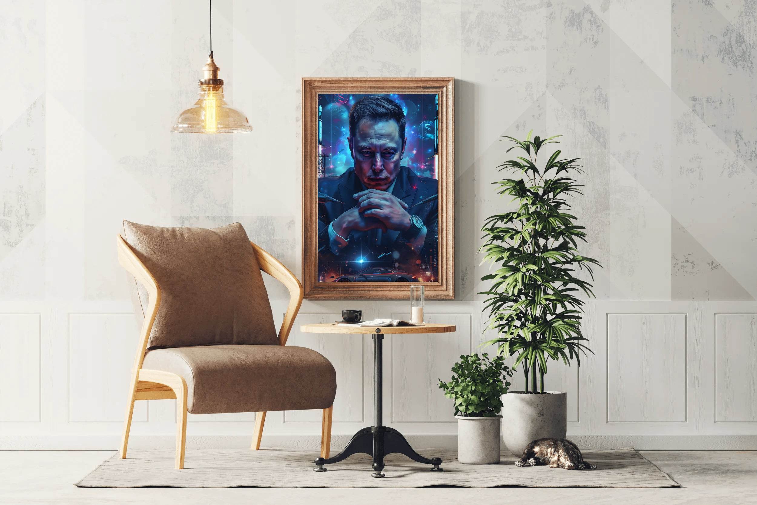 3D Image of Elon Musk Wall Art - beink online art store